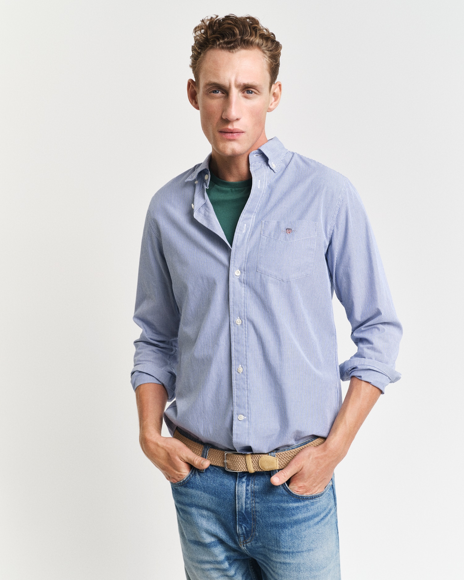 Gant "REG POPLIN BANKER SHIRT" Banker Stripe Popeline, leichte Baumwolle günstig online kaufen