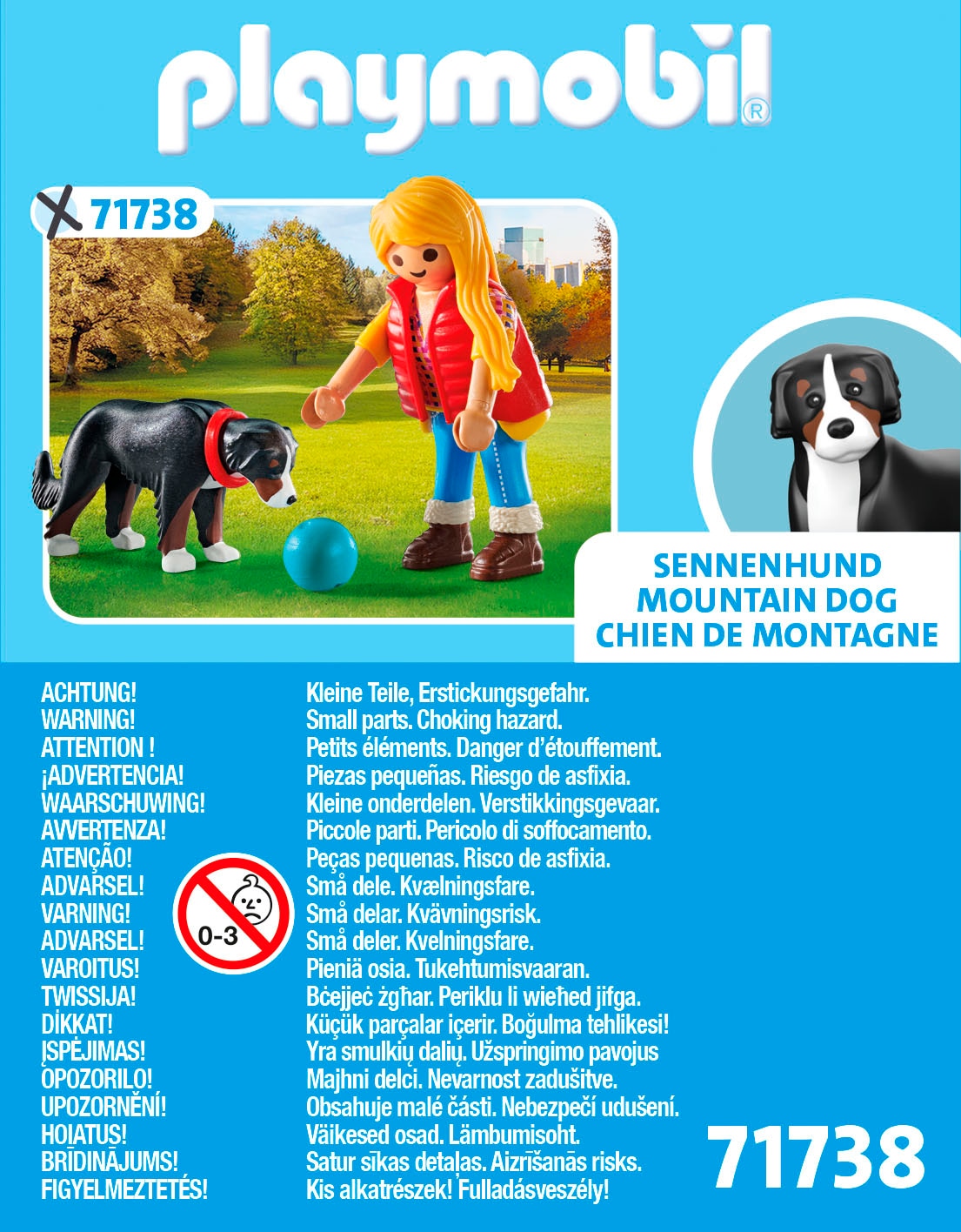 Playmobil® Konstruktions-Spielset »Frau mit Sennenhund (71738), Playmobil My Life«, (5 St.)