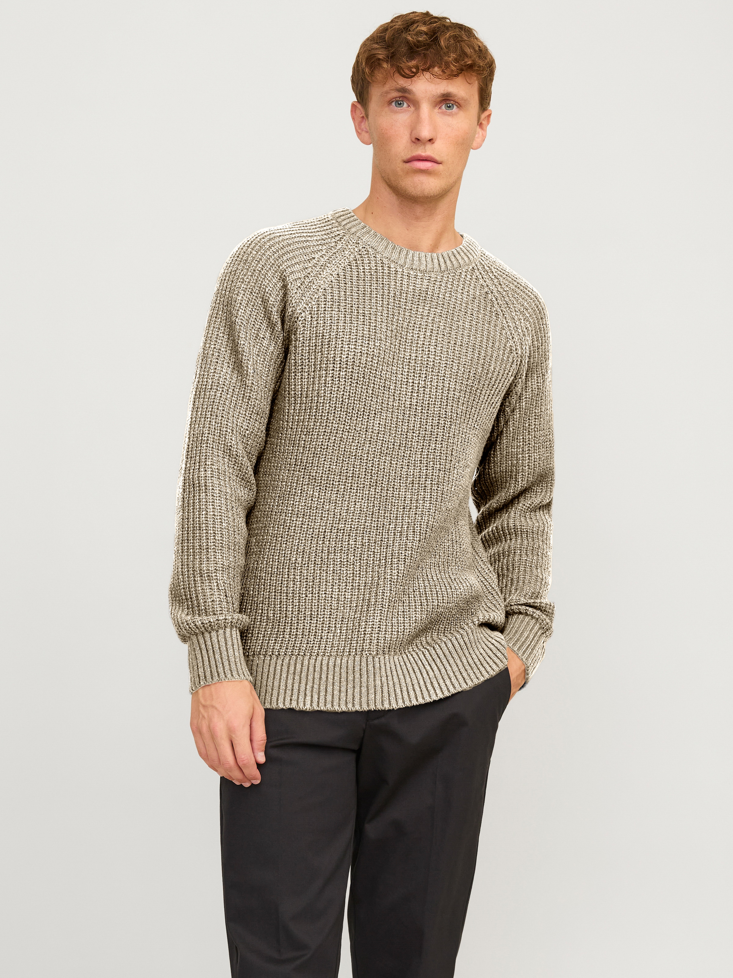 Jack & Jones Rundhalspullover "JJJONES KNIT CREW NECK" günstig online kaufen