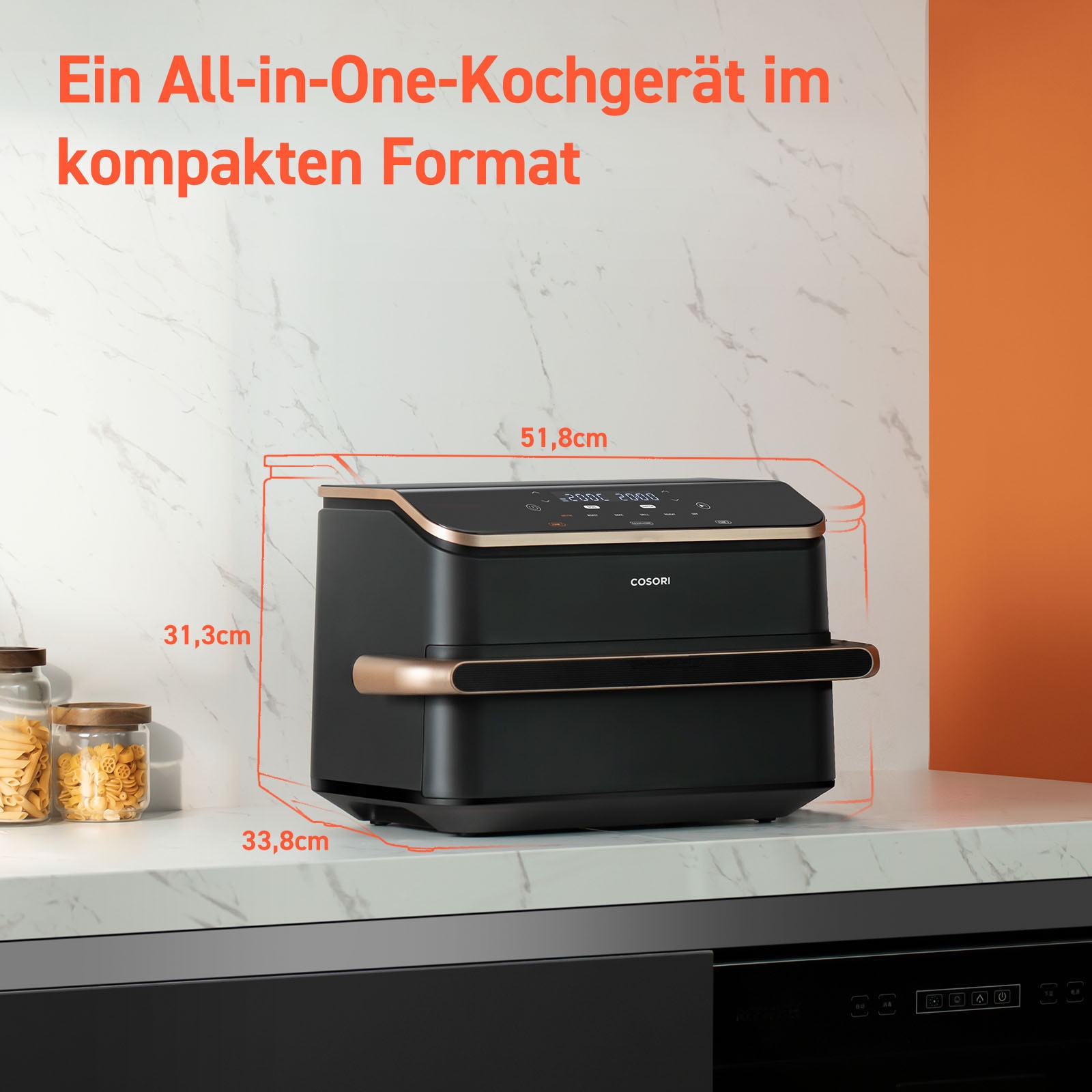 Cosori Heißluftfritteuse »CAF-TF101S-AEUR« 2800 W