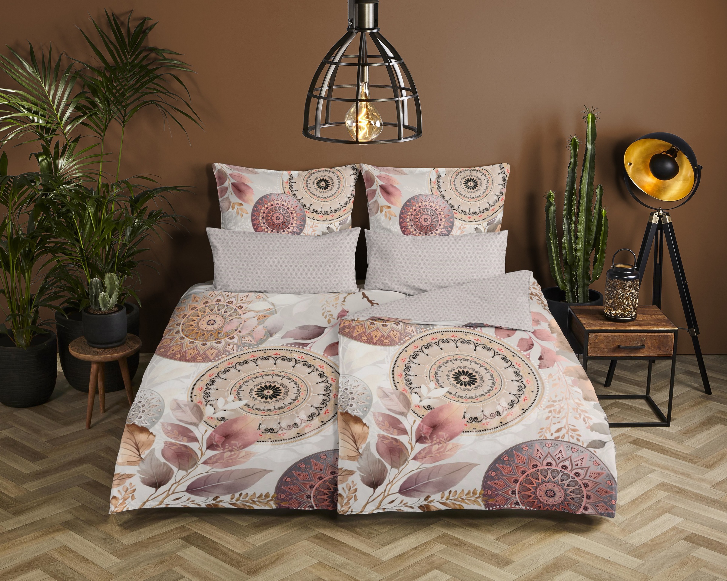 hip Wendebettwäsche "Afina" 2 Stk. Mako-Satin, Reißverschluss, Wendeoptik, günstig online kaufen