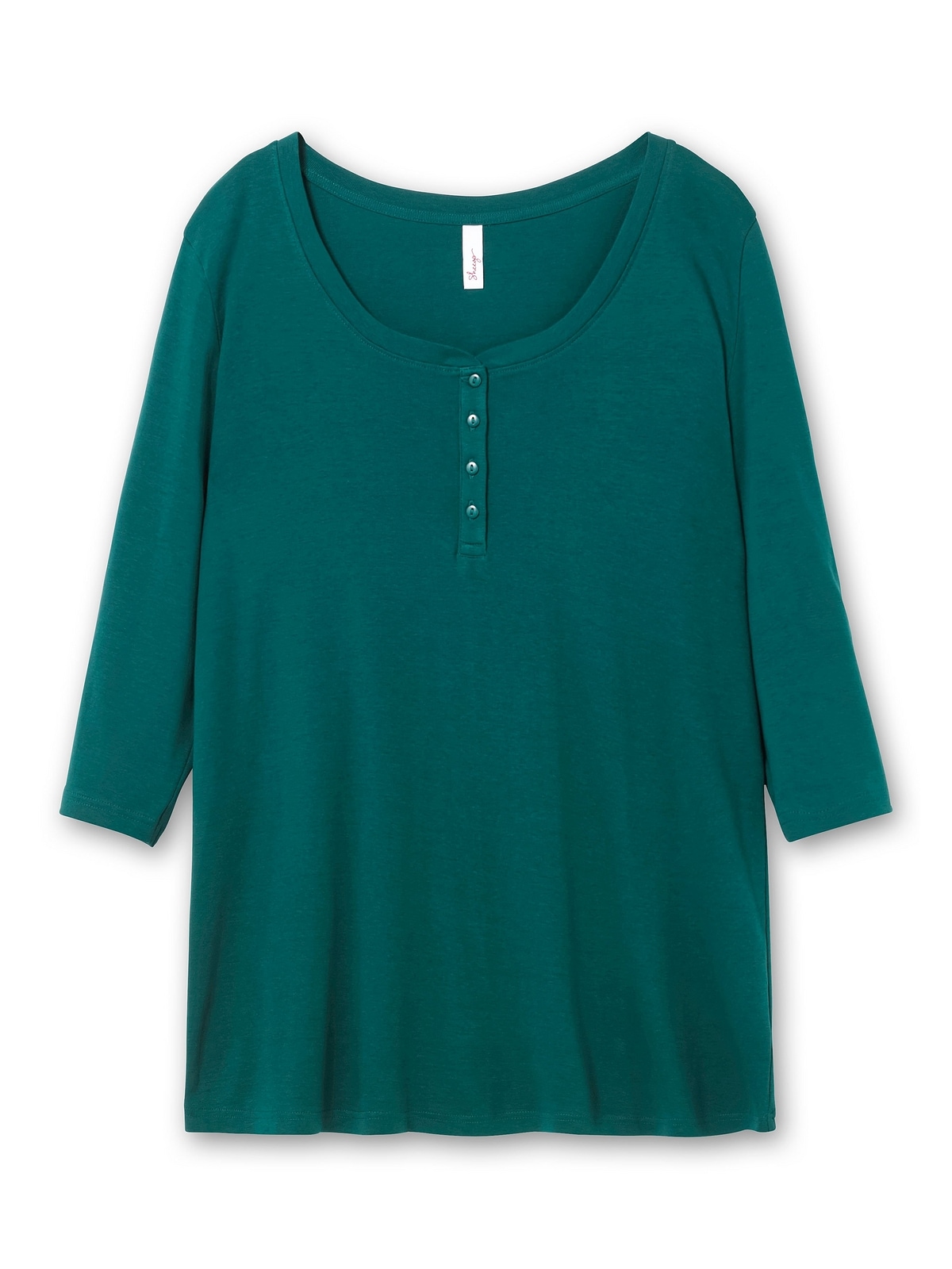 Sheego 3/4-Arm-Shirt »Große Größen«, aus reiner Baumwolle