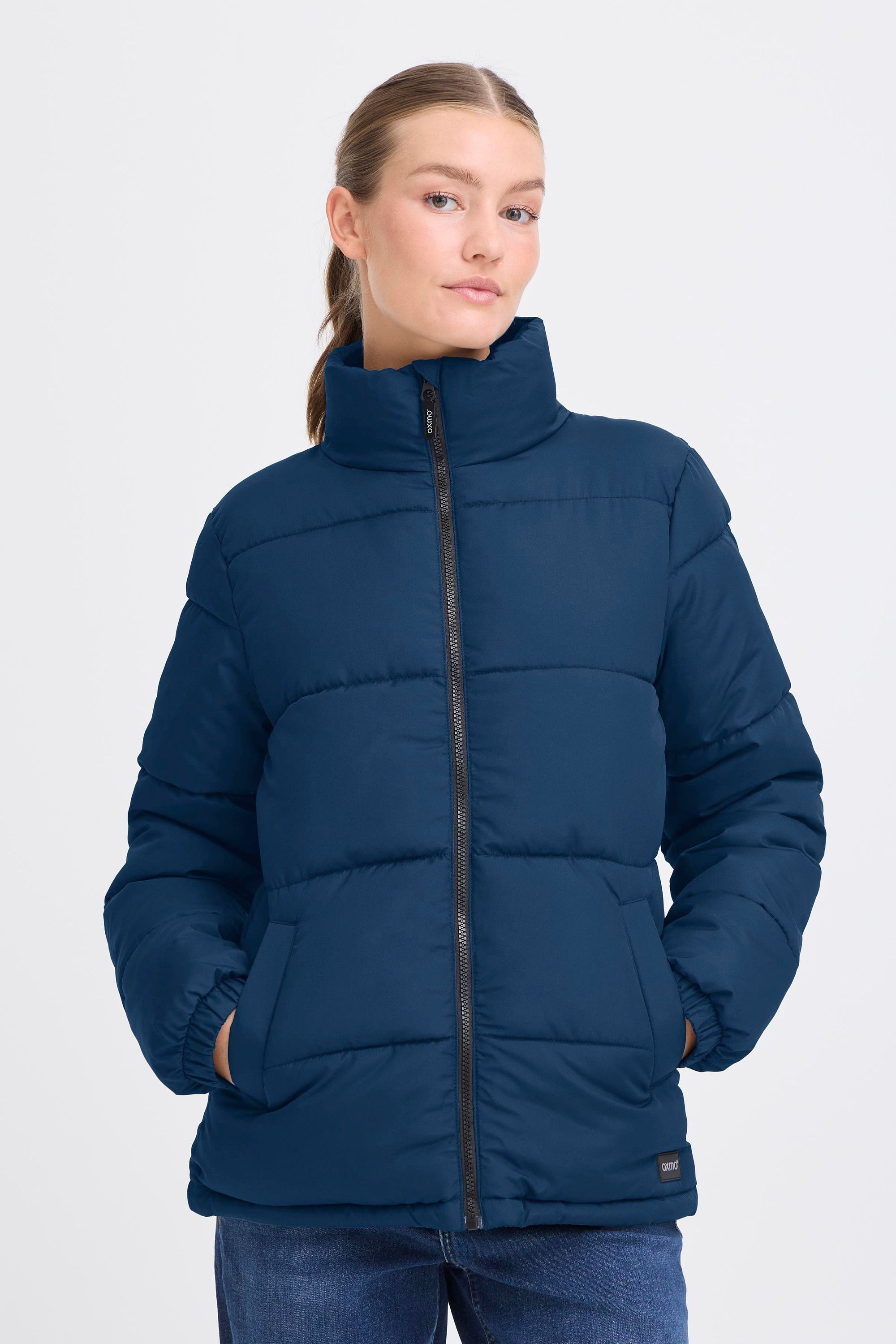 Oxmo Oxminna Quilted Jacket Blue Size L 2