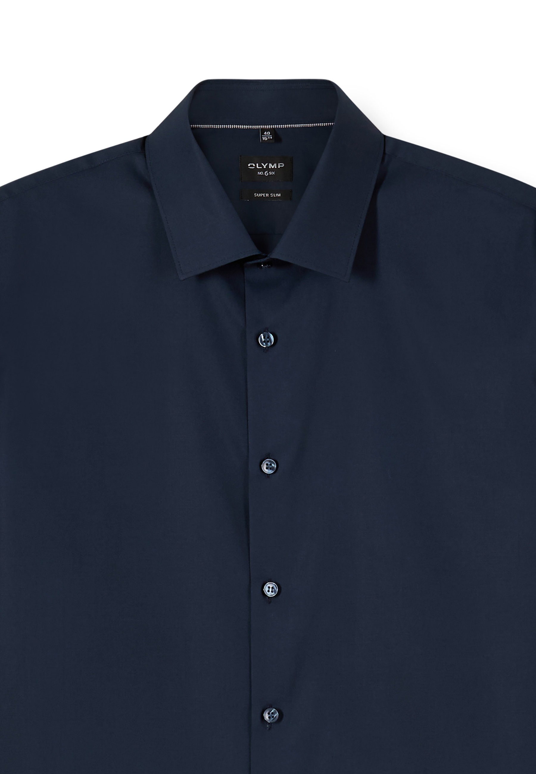OLYMP No. Six Super Slim Urban Kent Men's Shirt Navy 40 4