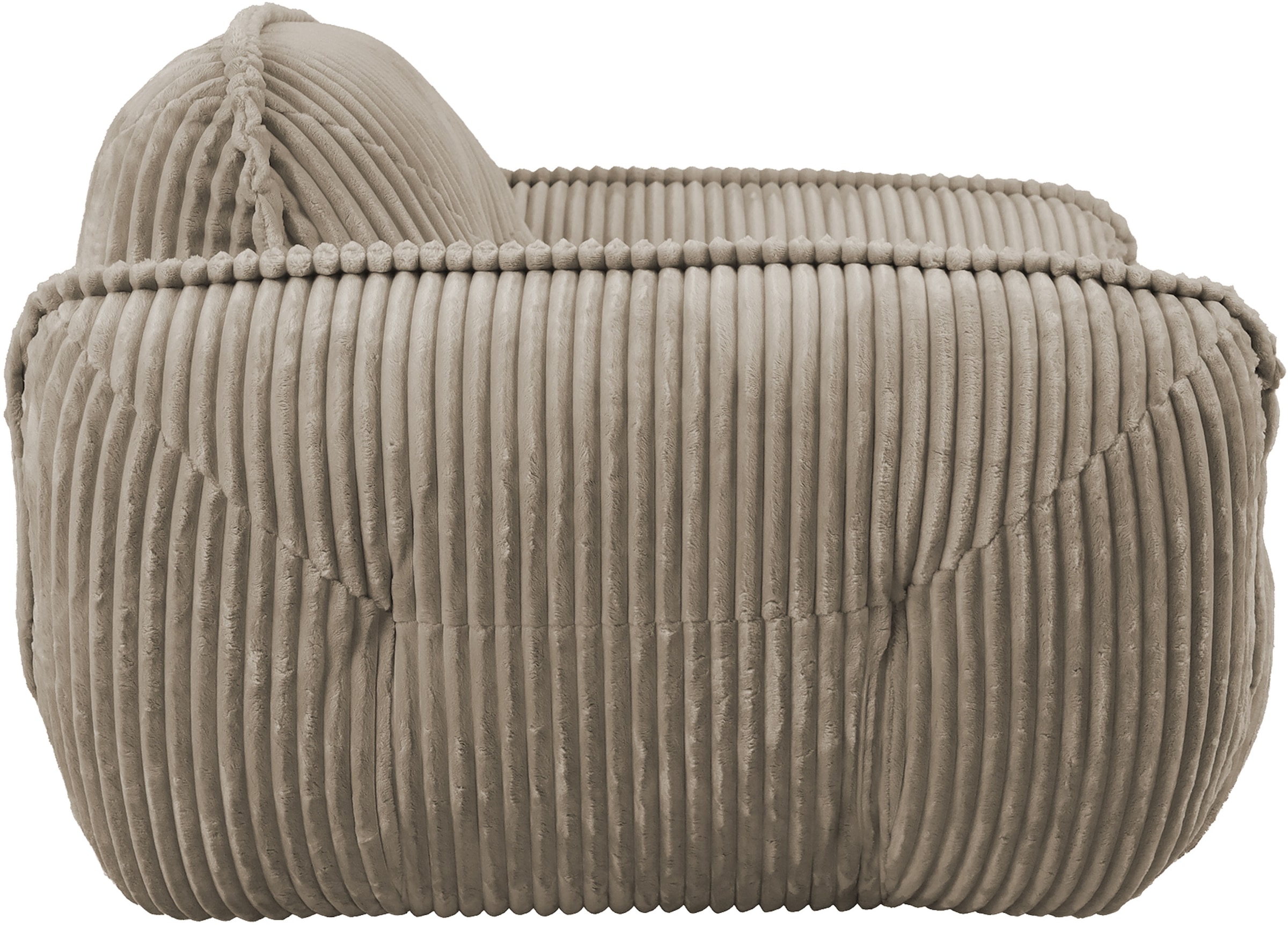 TRENDMANUFAKTUR Sessel »Be Fluffy, mit Rundumbezug, moderner breiter Kedernaht« mit softem Sitzkomfort, in hochwertigem Breitcord mit weicher Haptik