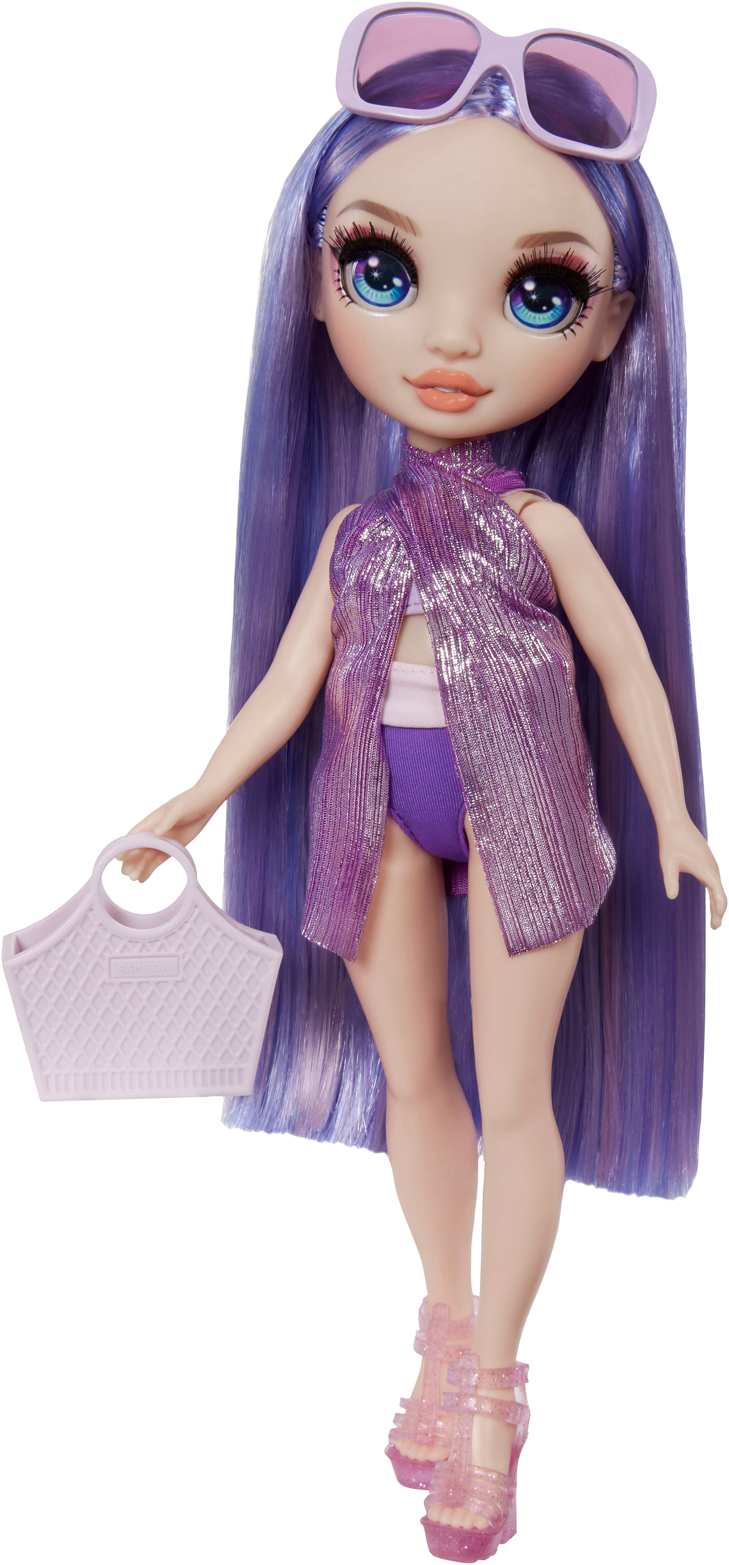 RAINBOW HIGH Anziehpuppe »Rainbow High Swim & Style Fashion Doll- Violet (Purple)«