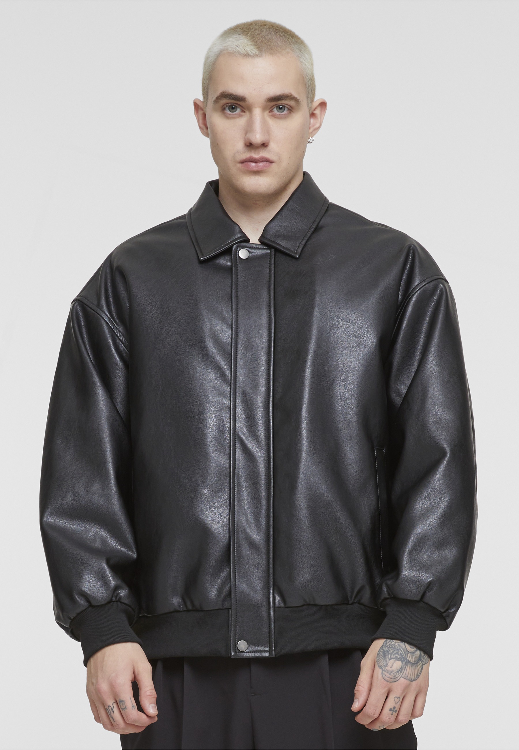 URBAN CLASSICS Ledermantel »Urban Classics Synthetic Leather Blouson«