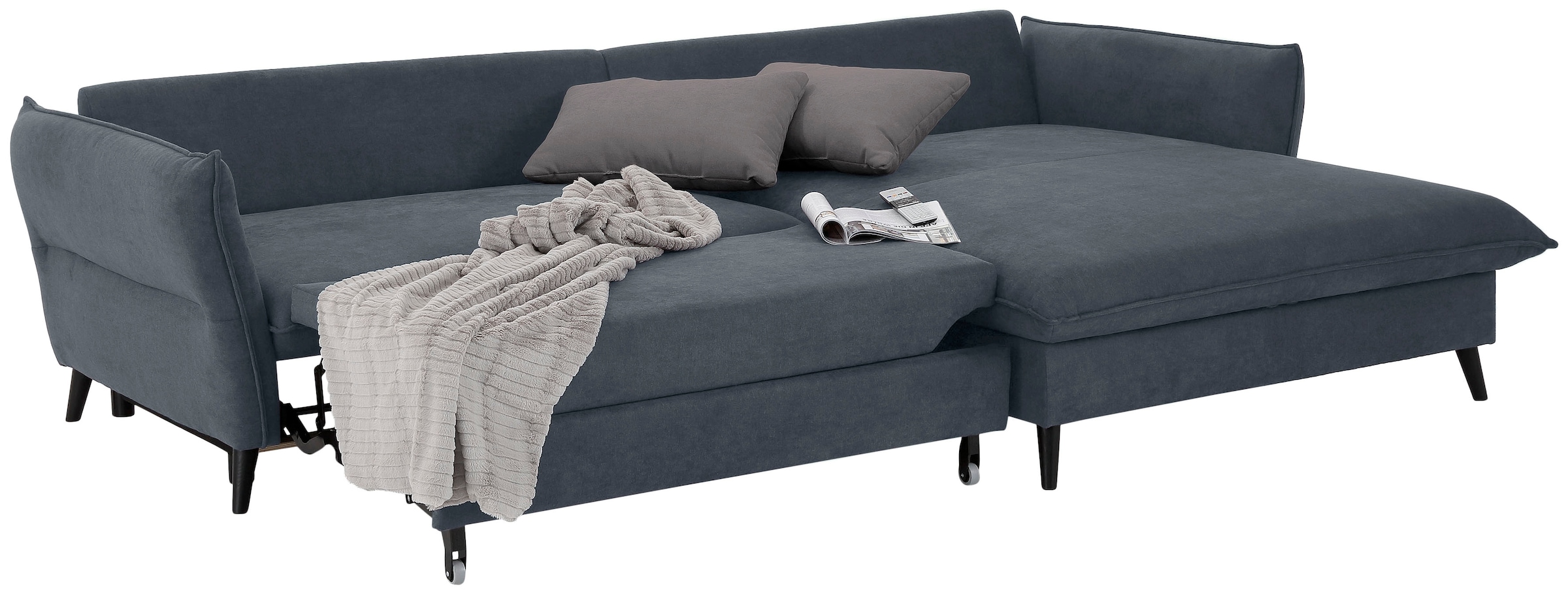 Home affaire Ecksofa »Tirano, L-Form«, wahlweise mit Bettfunktion und Bettkasten