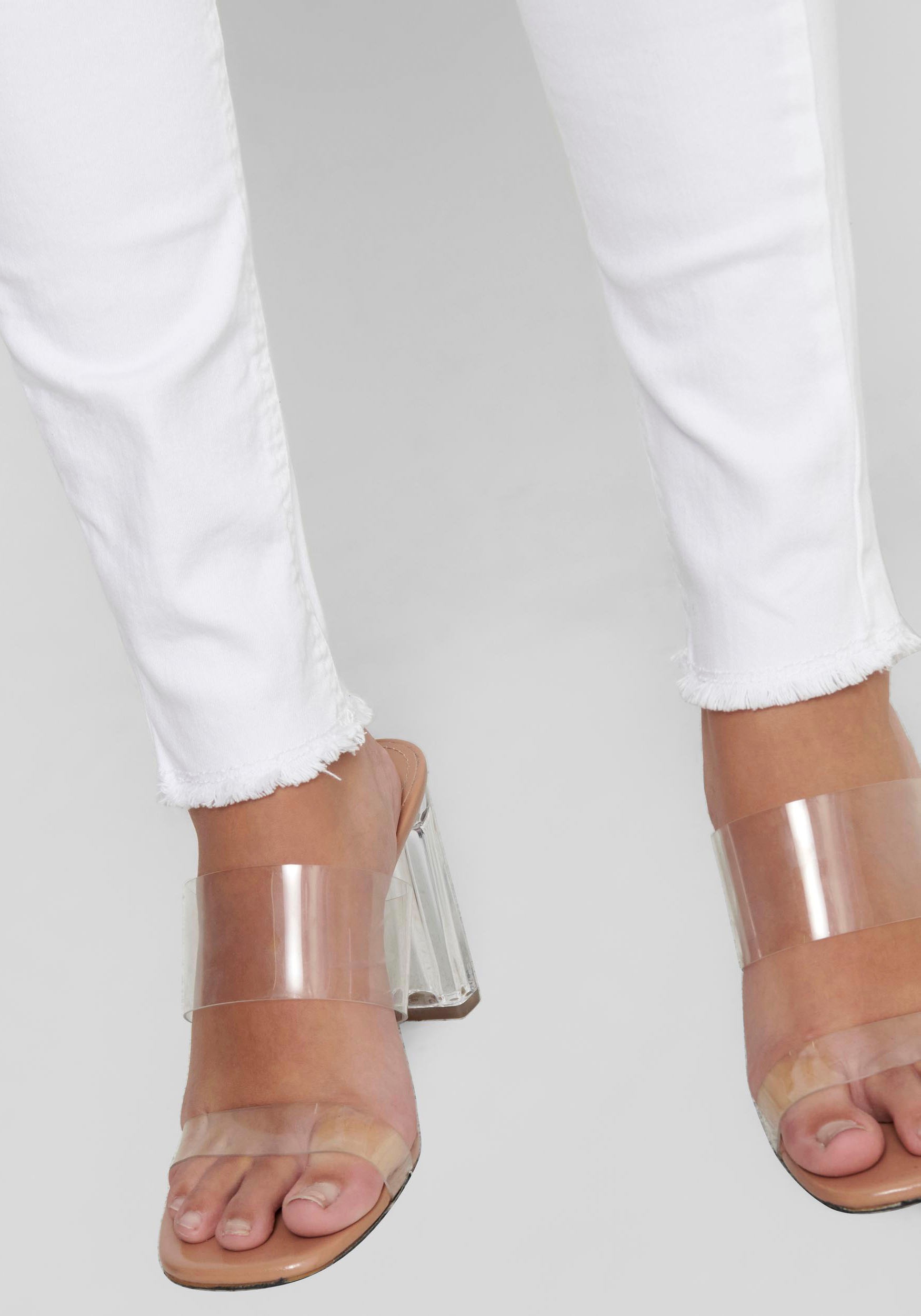 ONLY Ankle-Jeans "ONLBLUSH MID SK RW ANK DNM REA0730 NOOS" skinny fit, Deni günstig online kaufen