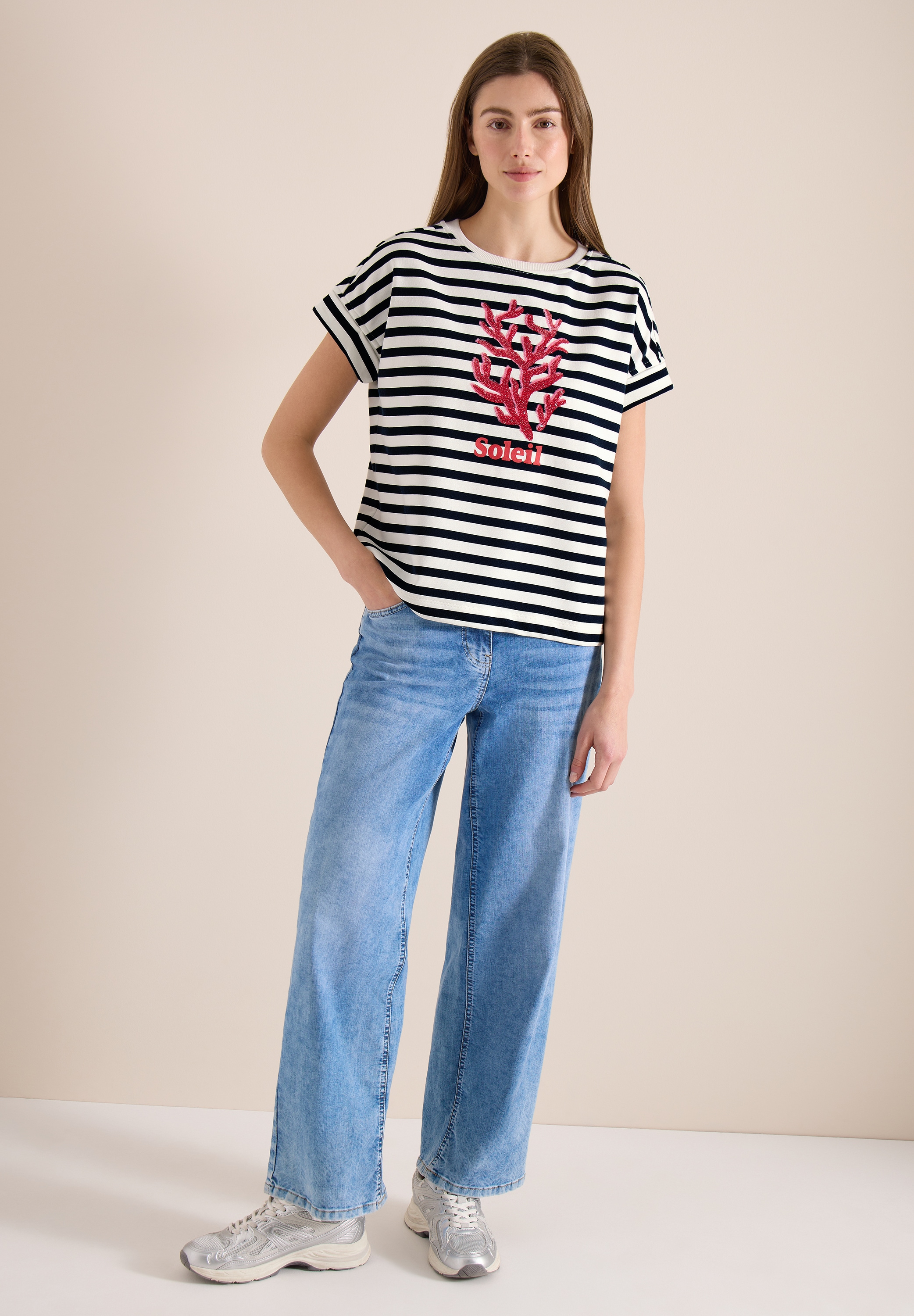 Cecil Sweatshirt , im Streifen-Design
