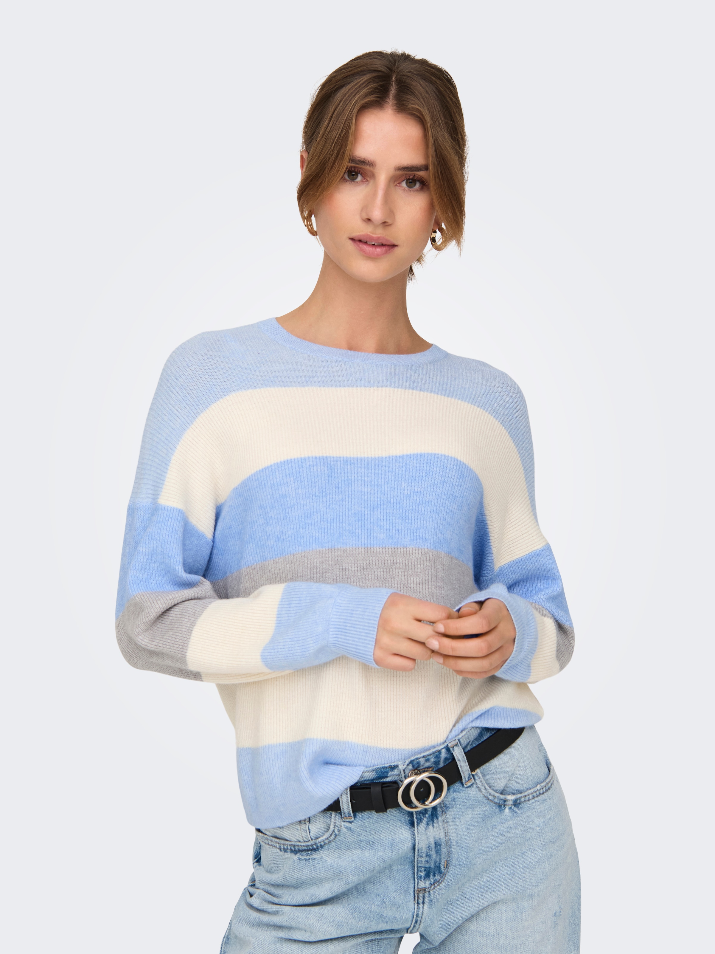 ONLY Strickpullover "ONLATIA L/S STRIPE PULLOVER KNT NOOS" günstig online kaufen