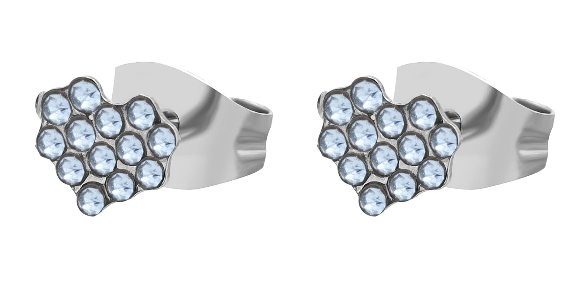 Adelia´s Paar Ohrhänger "Damen Ohrringe – Ohrstecker aus Edelstahl mit Stra günstig online kaufen