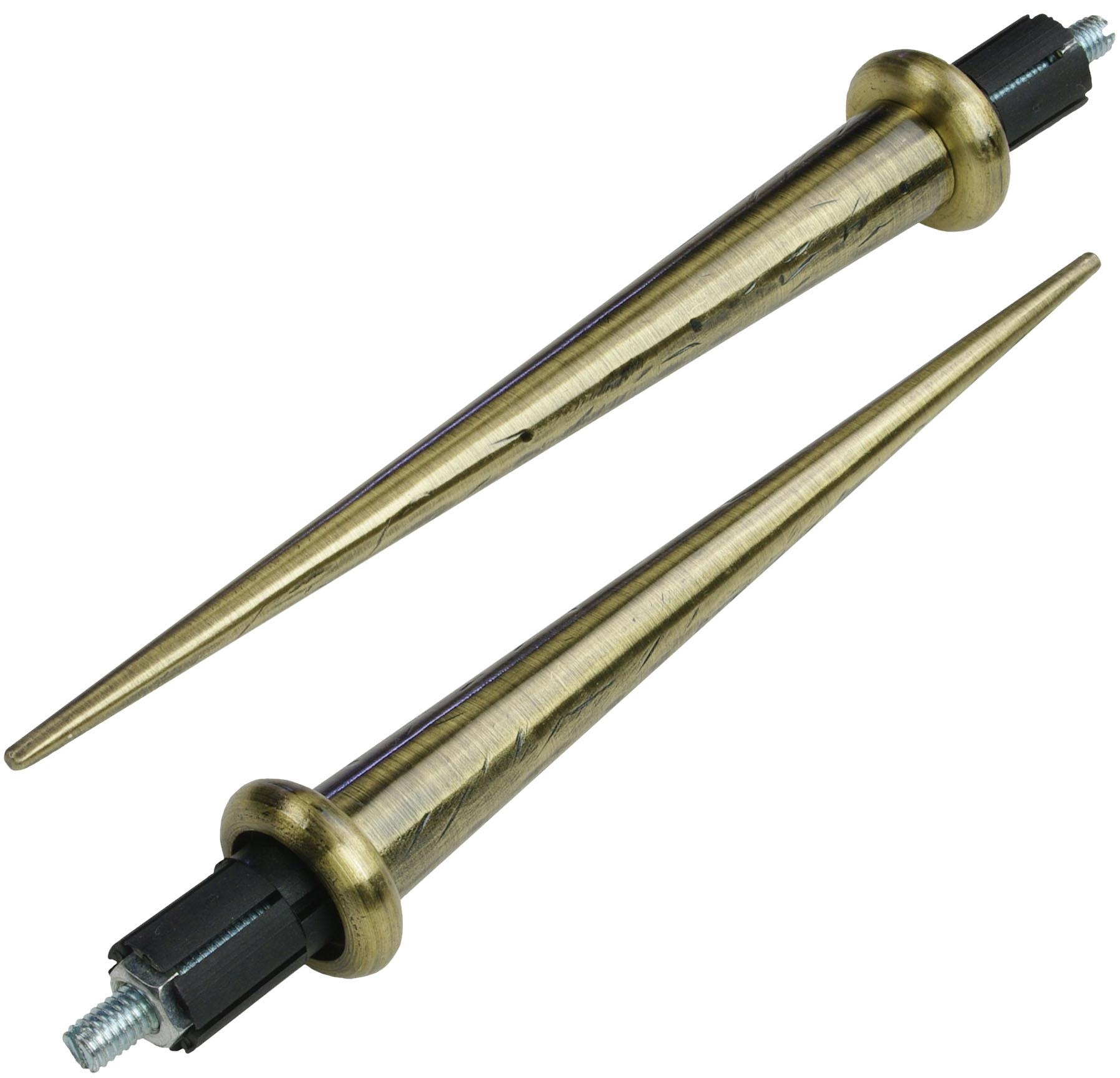 Liedeco Gardinenstange "Esp Spitze" Ø 16 mm 2 läufig-läufig Fixmaß 2-läufig günstig online kaufen