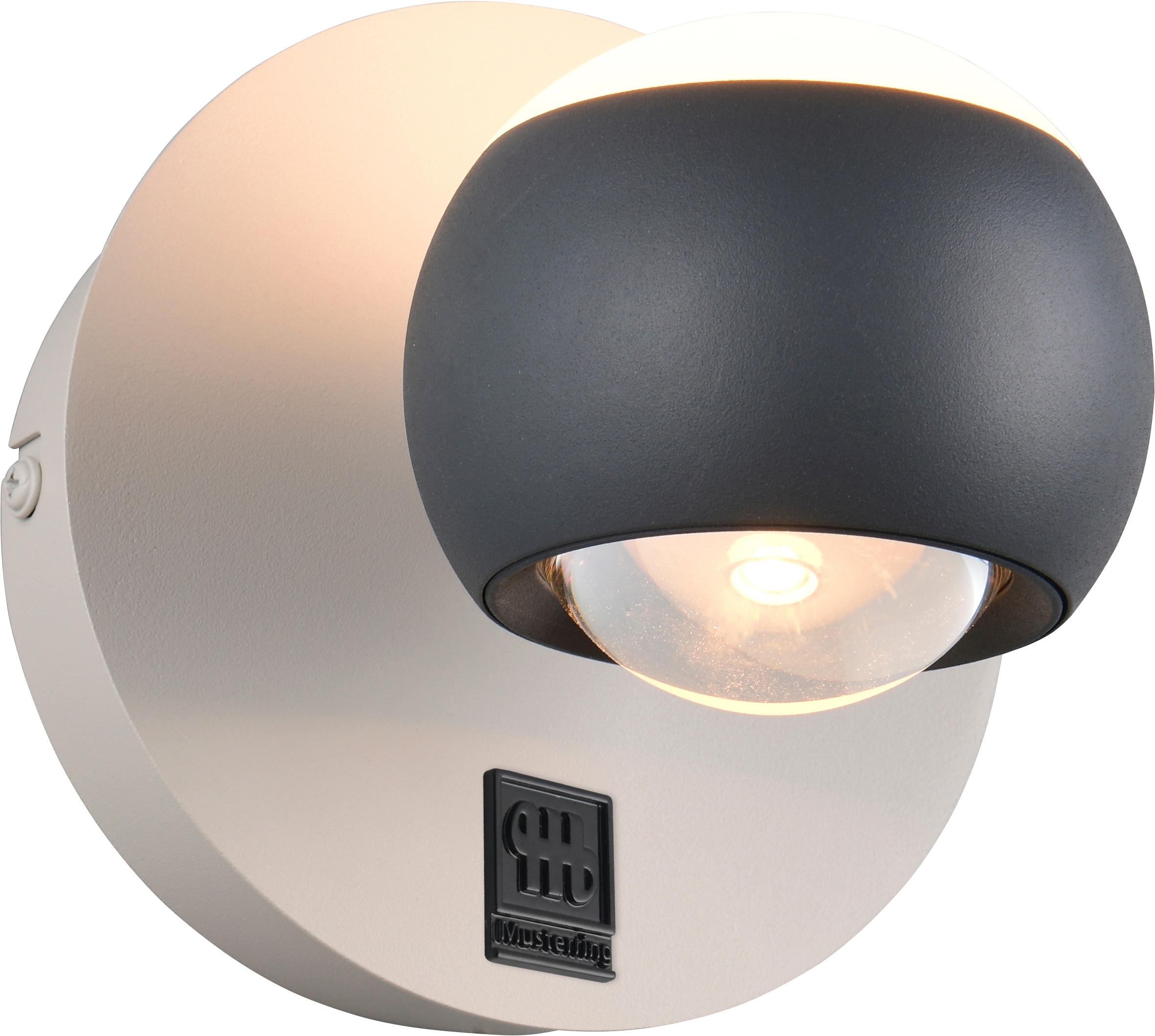 Musterring LED Wandleuchte »CANNON, 1-flammige LED Wandlampe 5W 500Lumen 2300-4000K CCT« LED-Board 1 Stk. Farbwechsler | warmweiß - kaltweiß mit Fernbedienung, schwenkbares up-and-down Licht dimmbar Memory