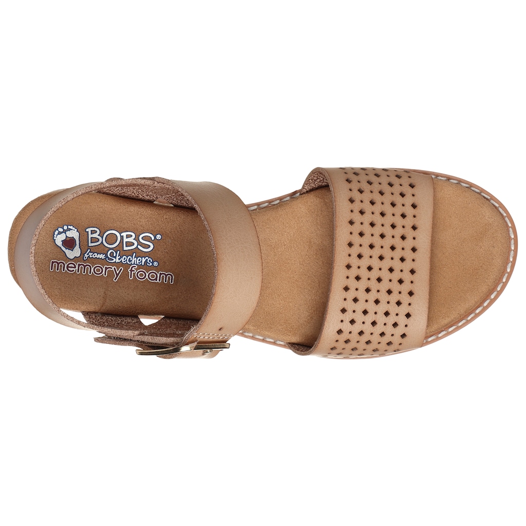 Skechers Sandale »DESERT KISS-SUNNY FLAIR Vegan«, Sommerschuh, Sandalette, Riemchensandale, mit Memory Foam