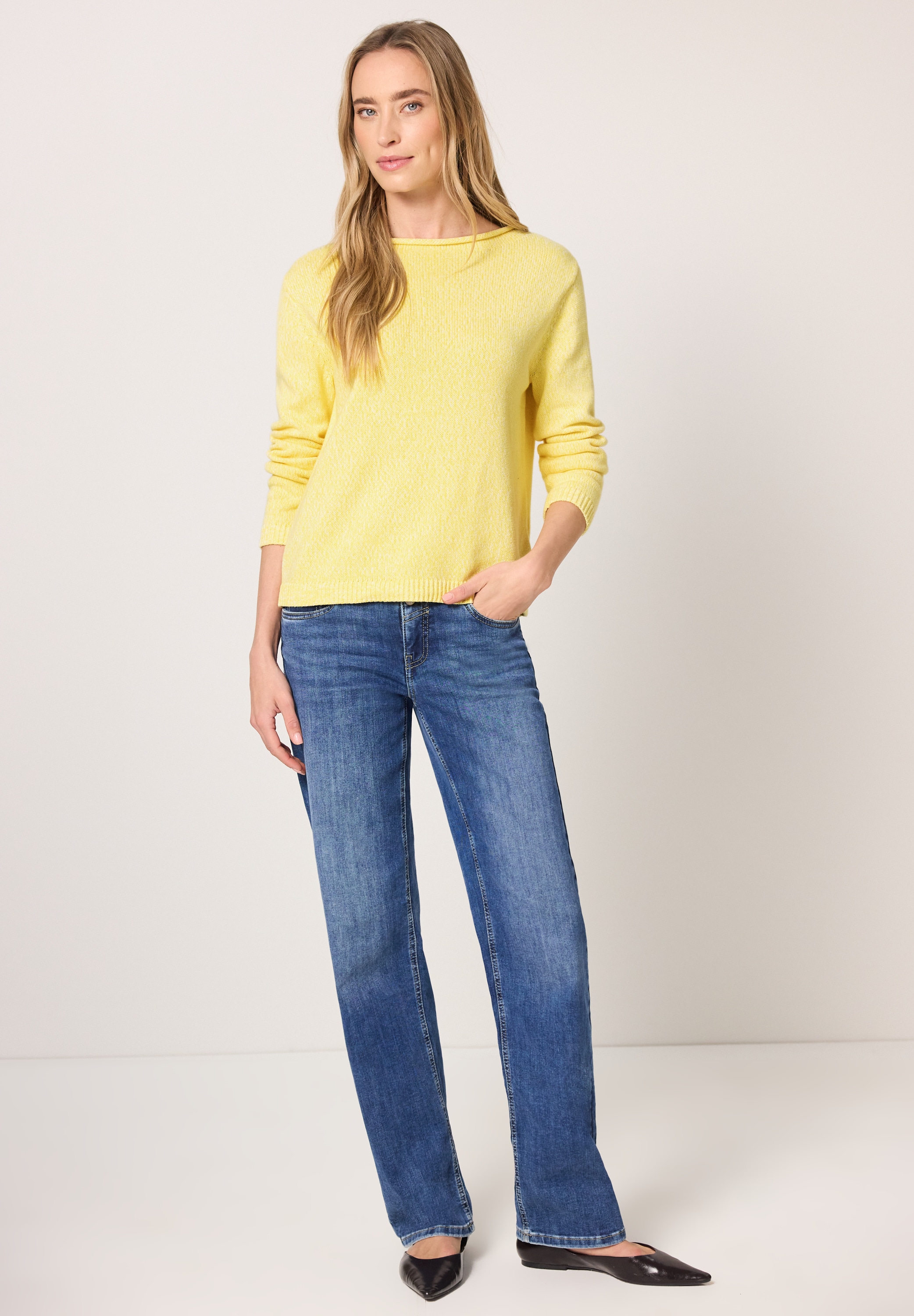 STREET ONE Strickpullover aus reiner Baumwolle