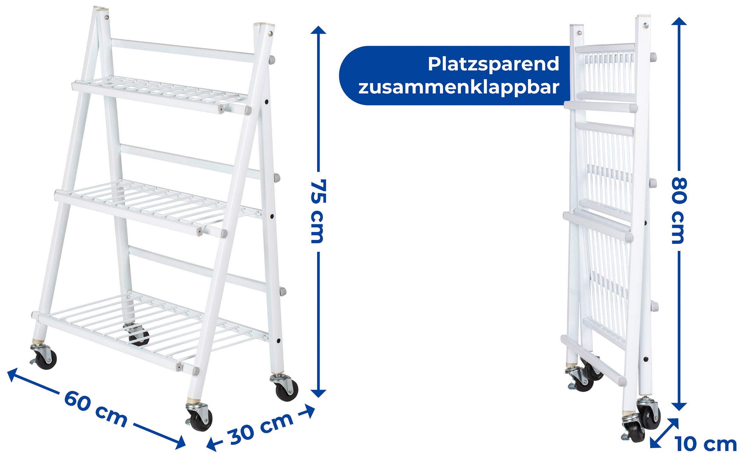 Maximex Pflanzentreppe, Blumen- und Kräutertreppe mit 3 Stufen