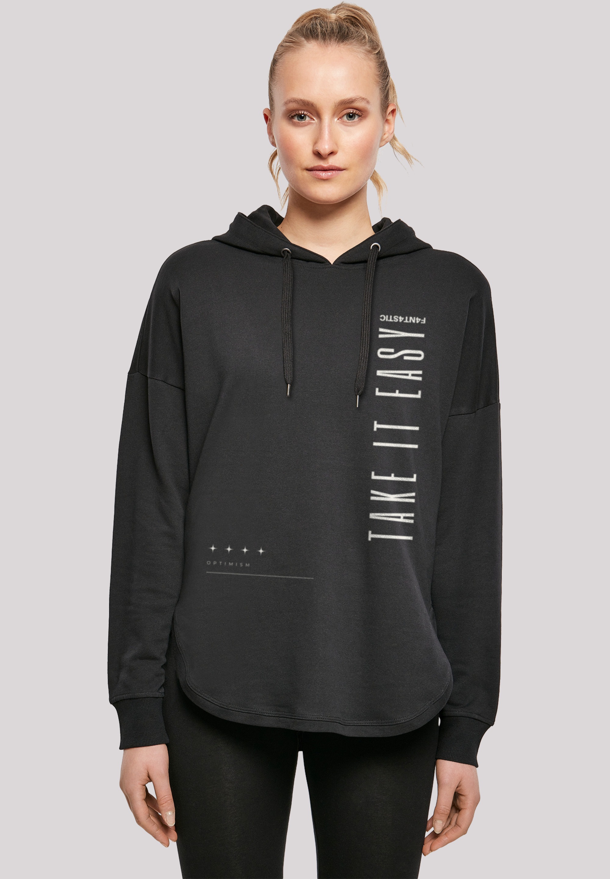 F4NT4STIC Kapuzenpullover "Take It Easy OVERSIZE HOODIE", Print