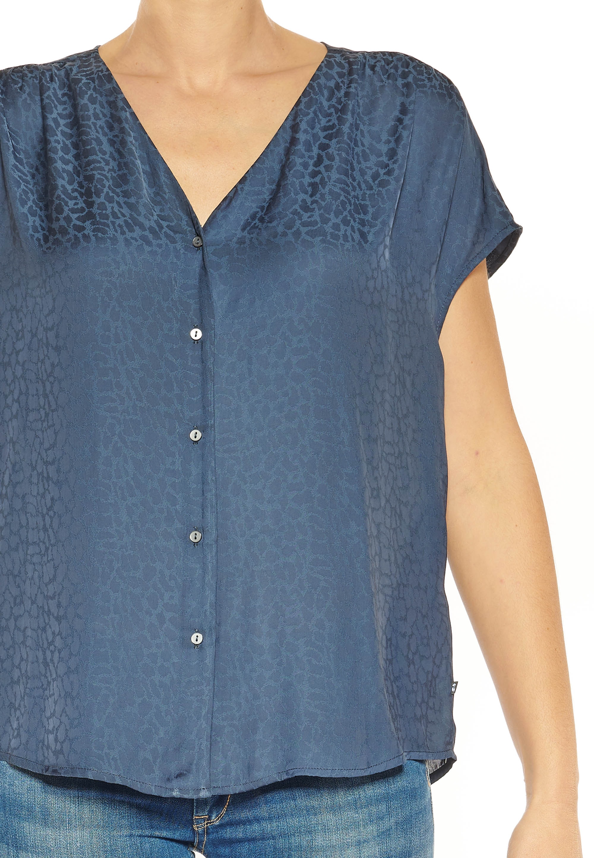 Le Des dezentem Allover-Muster Bluse kaufen BAUR für Cerises mit Klassische | »GEMMA«, Temps