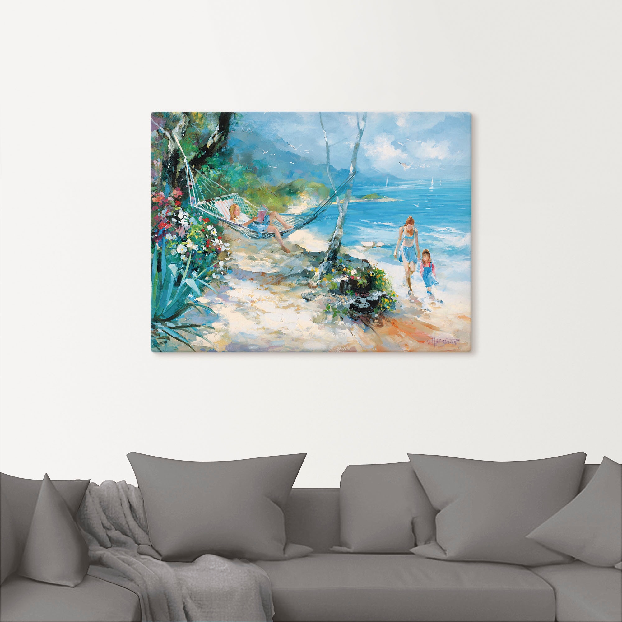 Artland Wandbild »Gelassenheit«, Strand, (1 St.), als Leinwandbild, Poster in verschied. Größen