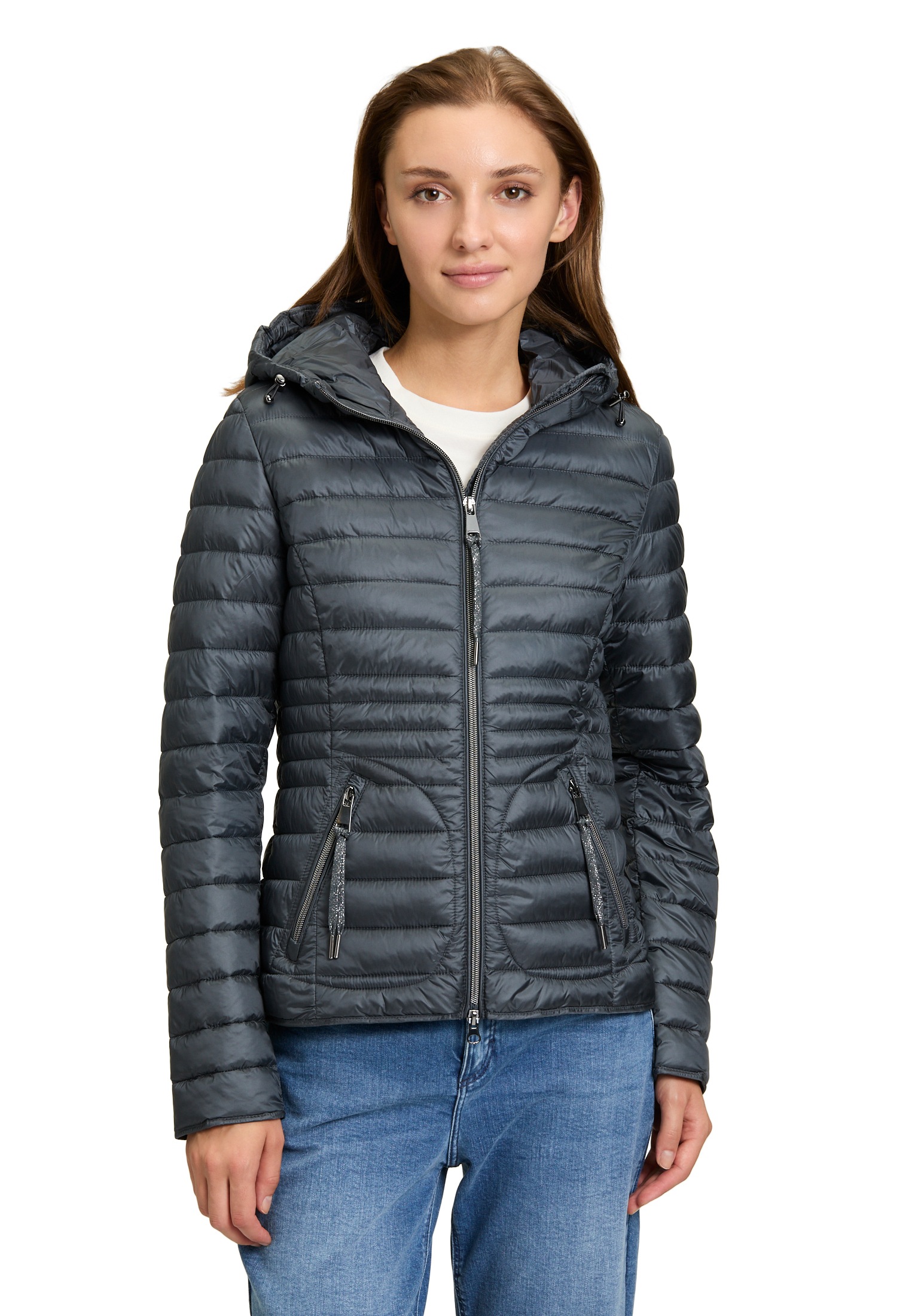 Cartoon Steppjacke "Cartoon Damen Steppjacke mit abnehmbarer Kapuze", mit K günstig online kaufen