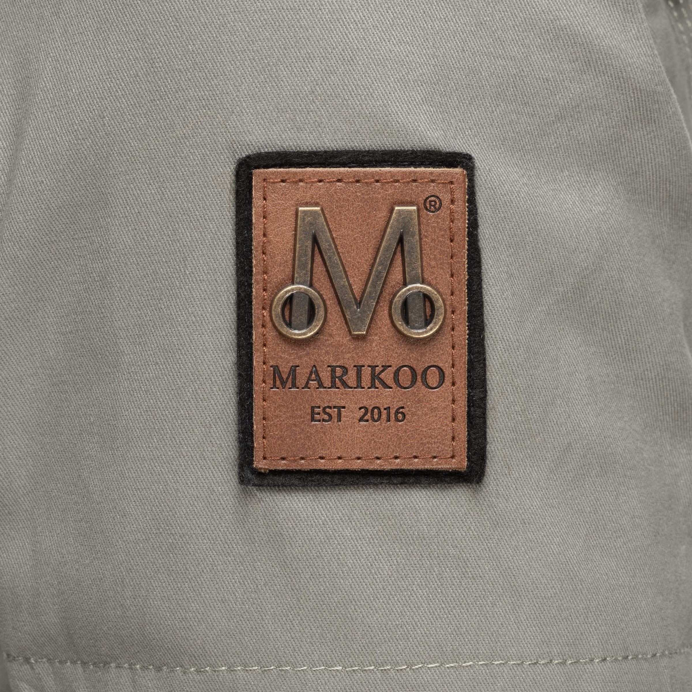 Marikoo Wintermantel »La Viva Prc«, stylischer Winterparka mit abnehmbarem Kunstfell