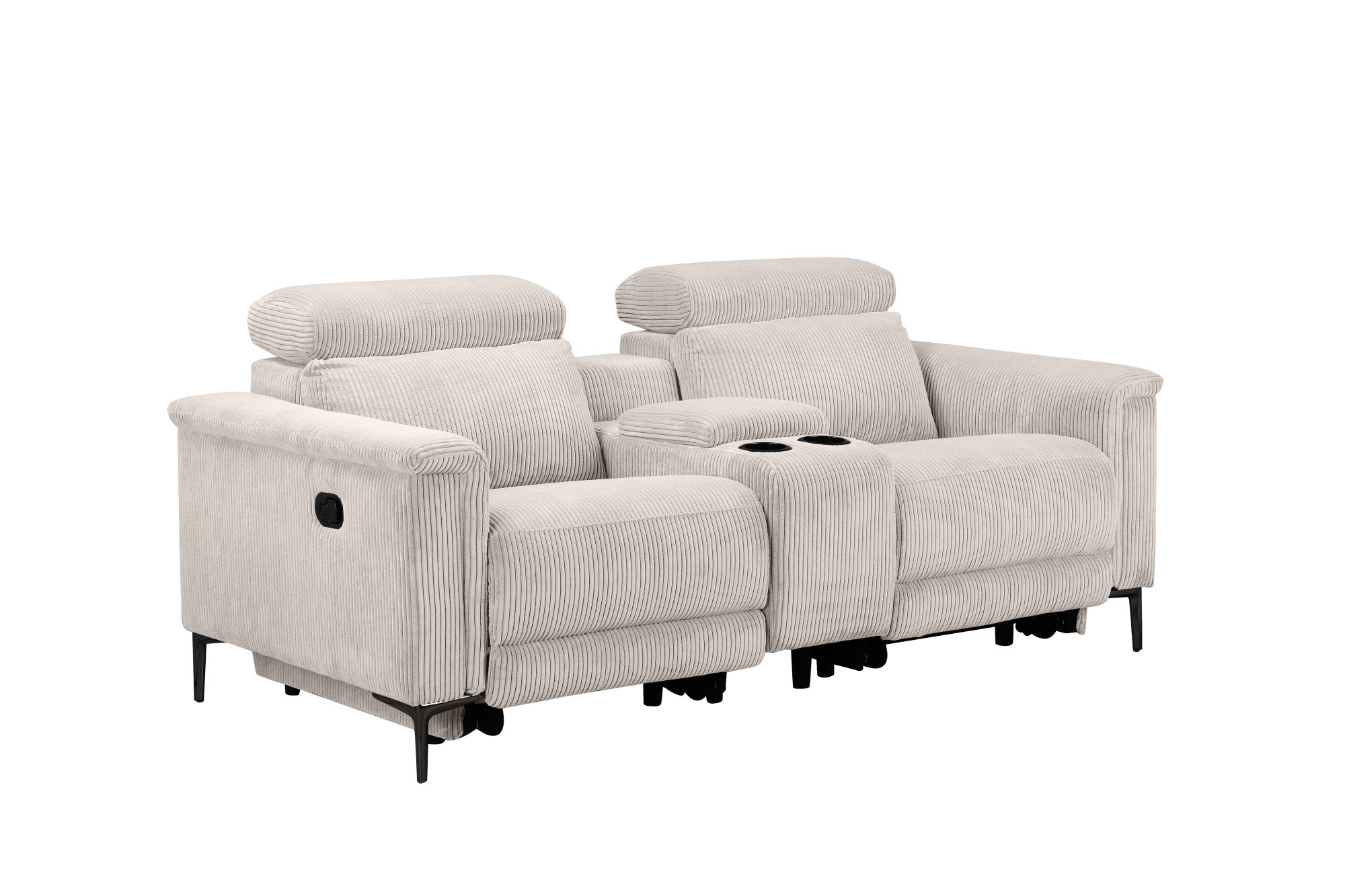 Thumbnail - Home affaire 2-Sitzer "Lund in Cord, 2er-Kinosofa, TV-Sessel, Multimedia-Sofa, USB-A,", m. elektrischer o. manueller Rel...
