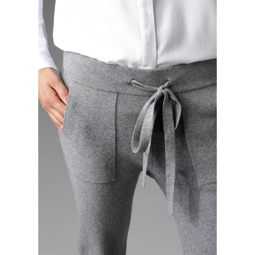 Aniston CASUAL Strickhose, mit 2 aufgesetzten Taschen