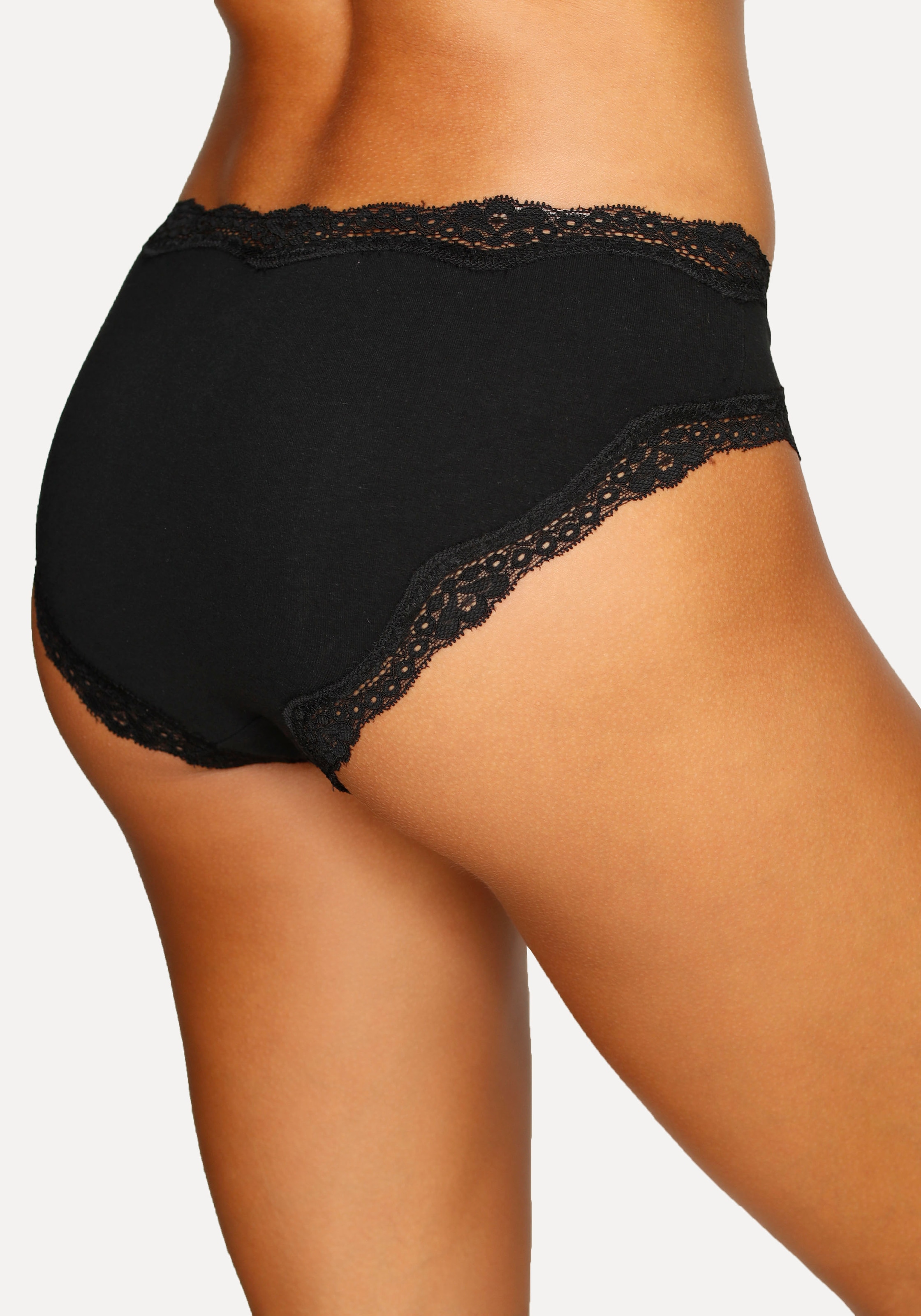 Vivance Jazz-Pants Slips, (3er-Pack), aus elastischer Baumwolle