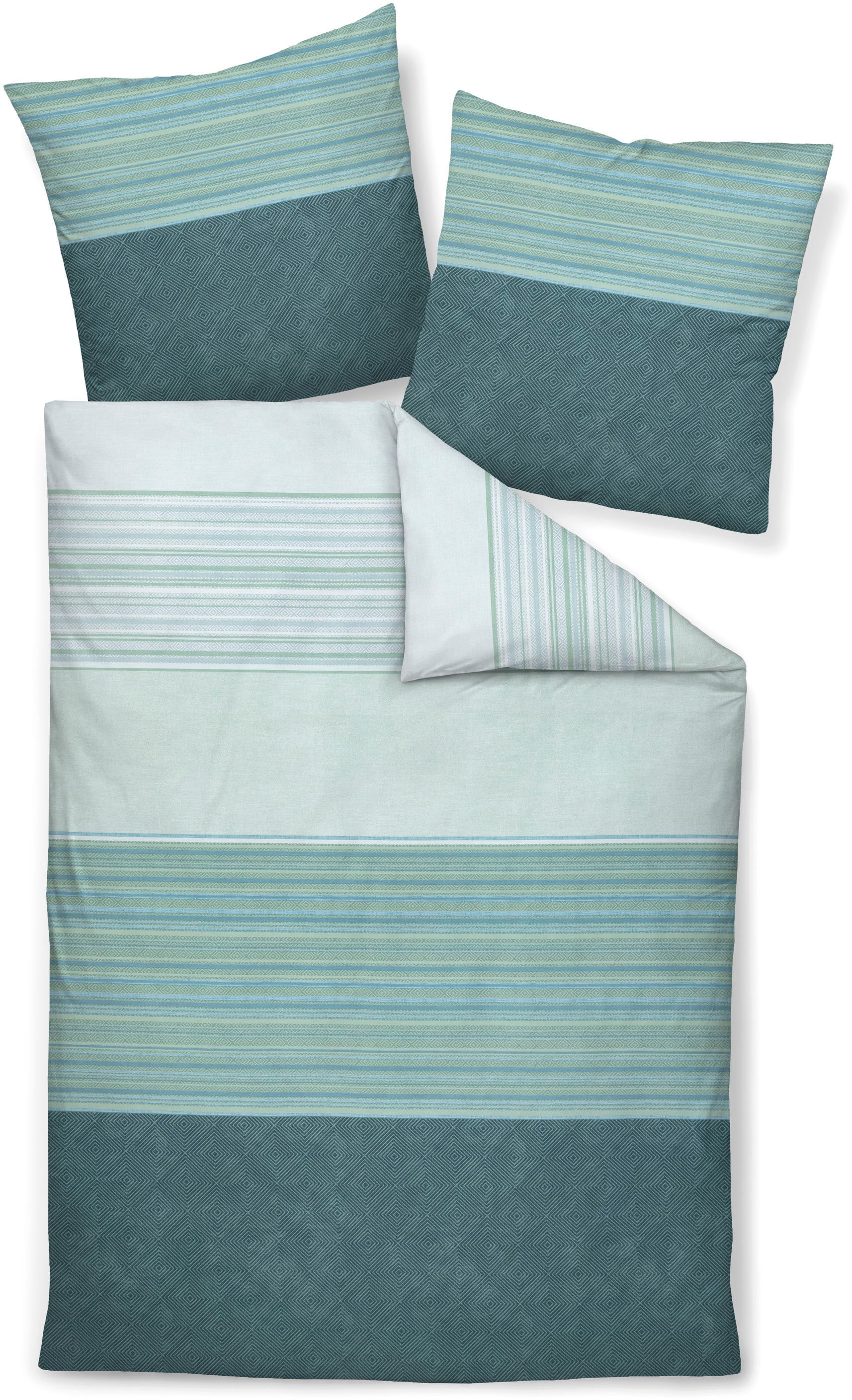 Janine Bettwäsche »Mako-Satin98124 07«, mit Reissverschluss