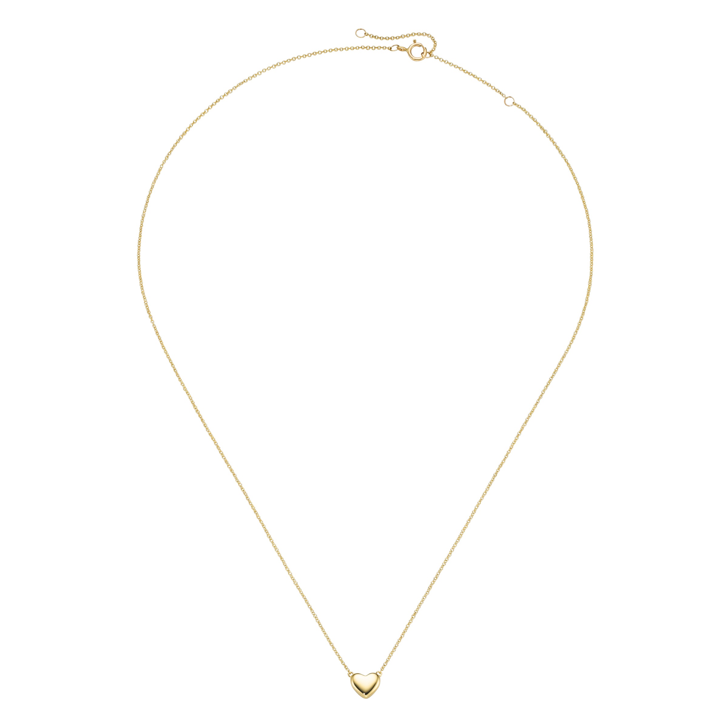 Luigi Merano Goldkette »mit einem kleinen Herz, bombiert, Gold 375«