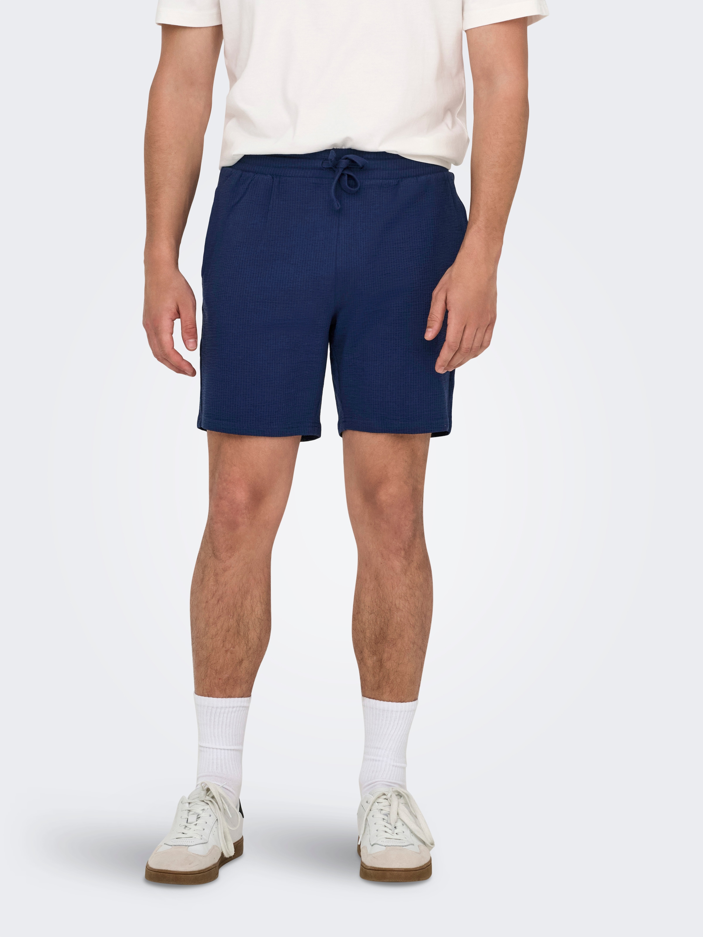 ONLY & SONS Shorts "ONSKIAN LIFE REG SEERSUCKER SHORTS NOOS" günstig online kaufen