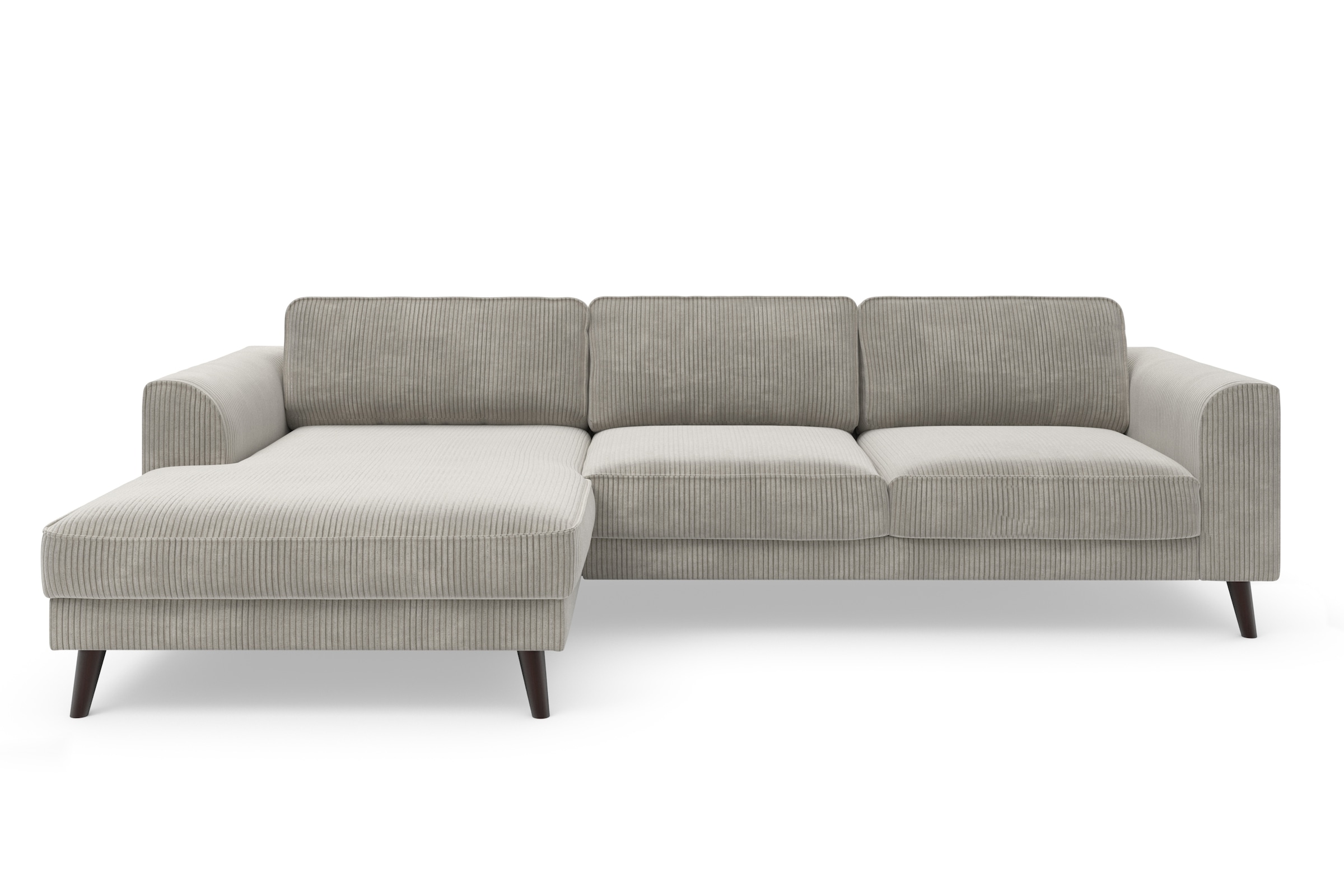 TRENDMANUFAKTUR Ecksofa »Lumber Jack, elegantes Designsofa, zeitlos modern, hoher Sitzkomfort«, wahlweise mit Bettfunktion u. Bettkasten, L-Form