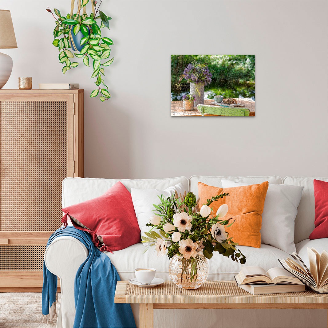 Ravensburger Puzzle »Blumengruß am Gartentisch«, Made in Germany