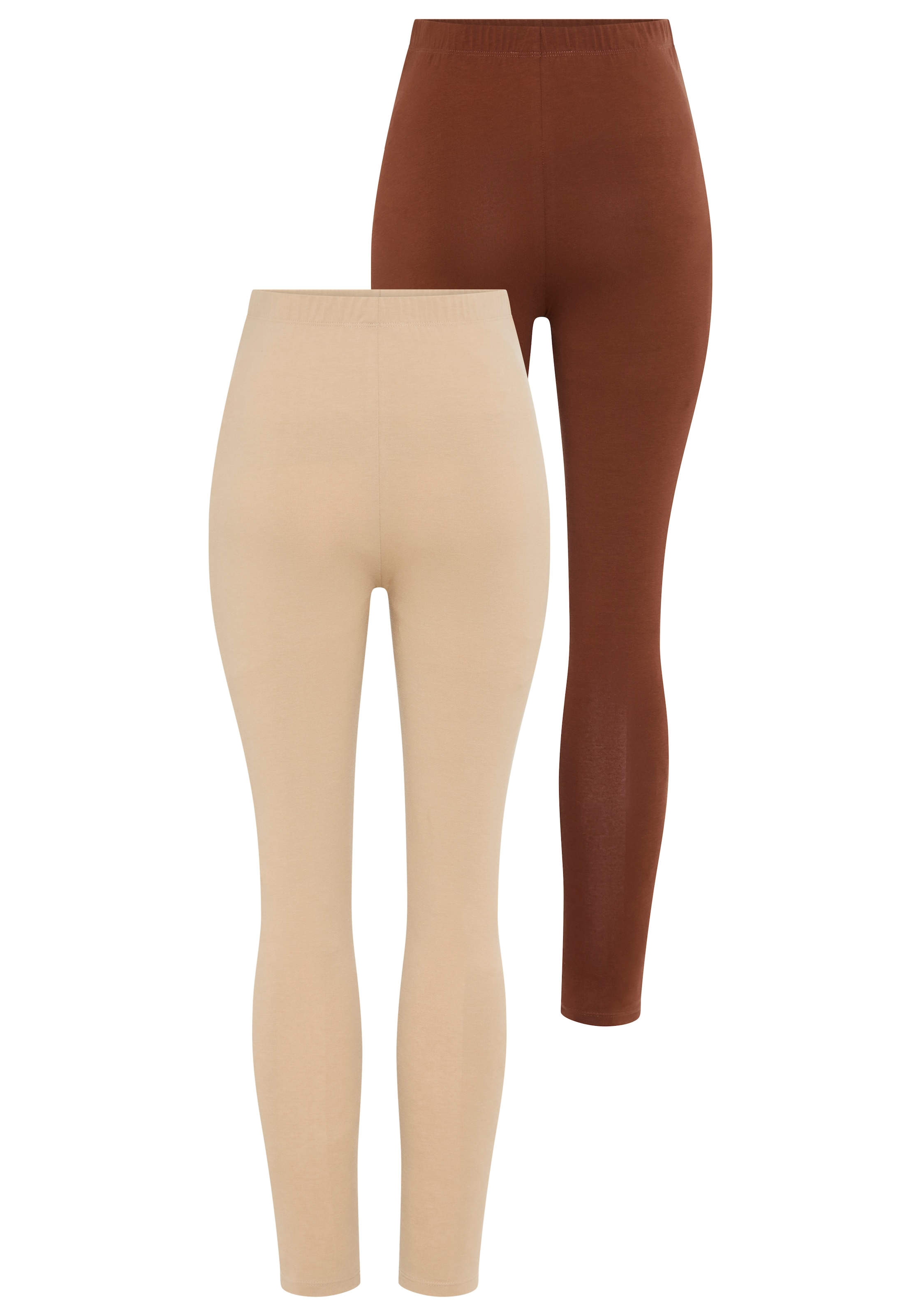 Neun Monate Umstandshose »2 Stück Umstands-Hosen für Schwangerschaft und Stillzeit«, (Packung, 2 tlg.), 2er Pack Leggings für Schwangerschaft & Stillzeit