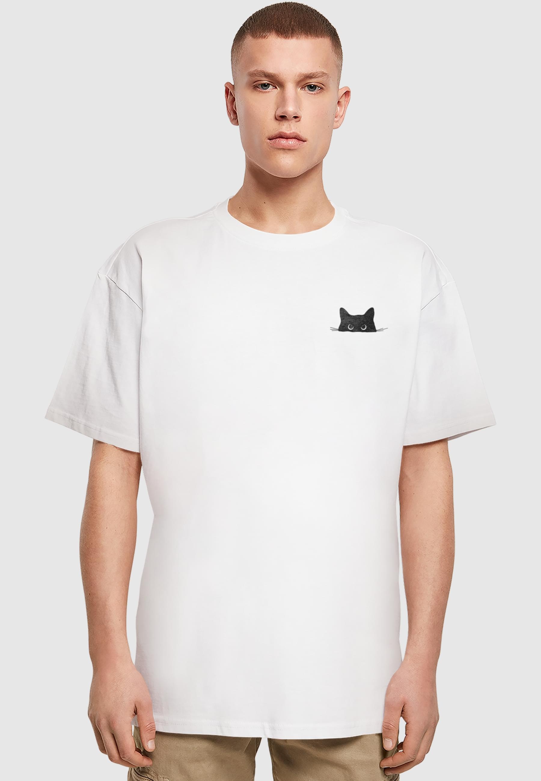Merchcode T-Shirt »Merchcode Halloween - Cat Tee« 1 Stk.
