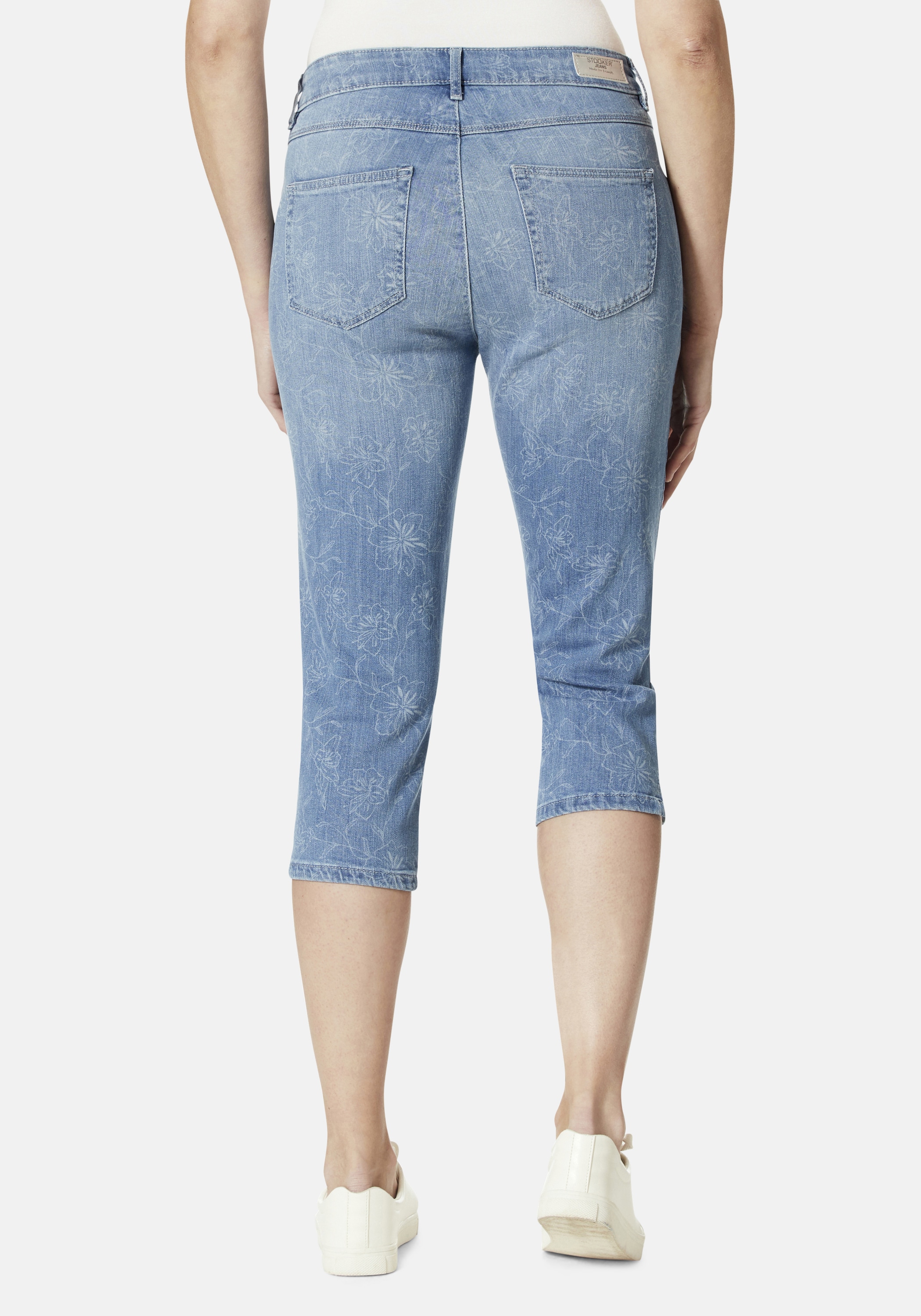 STOOKER WOMEN 7/8-Hose »Tahiti Print Capri Slim Fit«, Capri Slim Fit Casual Clean Wash für Damen