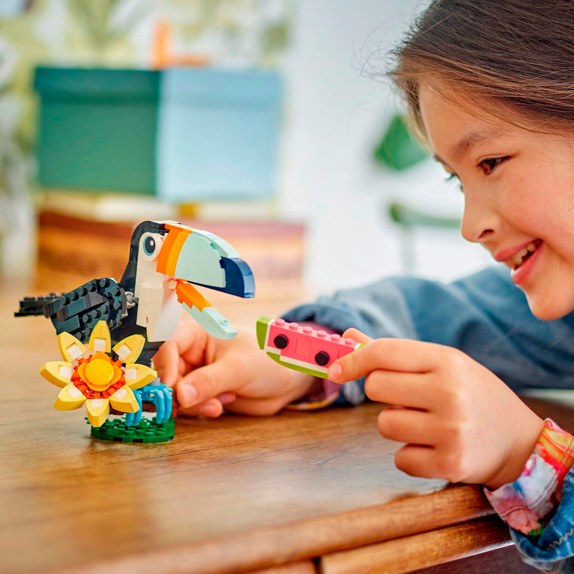 LEGO® Konstruktionsspielsteine »Wilde Tiere: Tropischer Tukan (31173), LEGO LEGO Creator«, (225 St.), Made in Europe