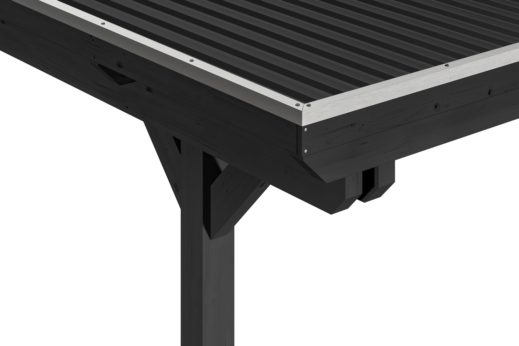 Thumbnail - Skanholz Einzelcarport "Caravan-Emsland" Massivholz 341 cm Anthrazit