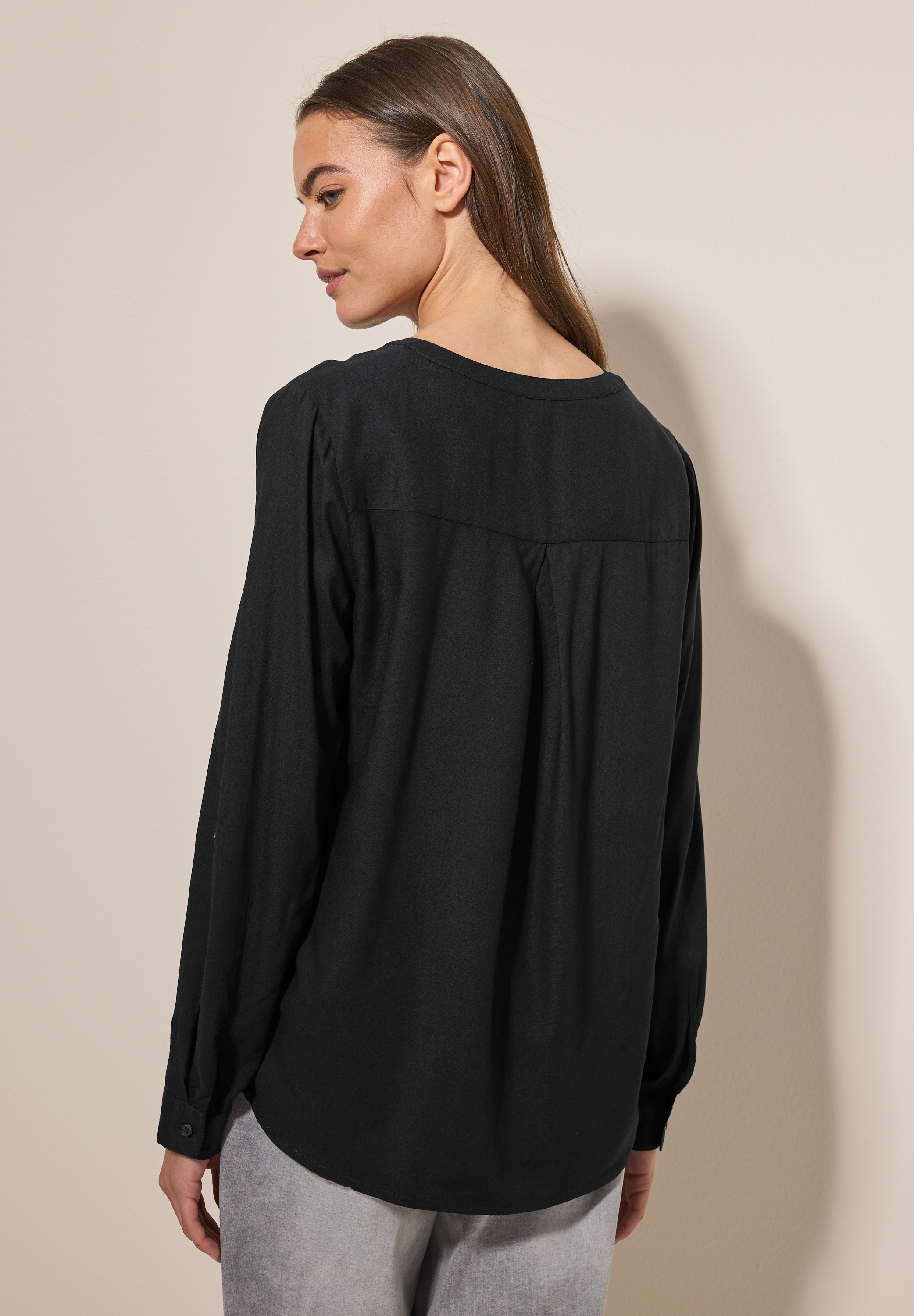 Cecil Langarmbluse aus softer Viskose günstig online kaufen