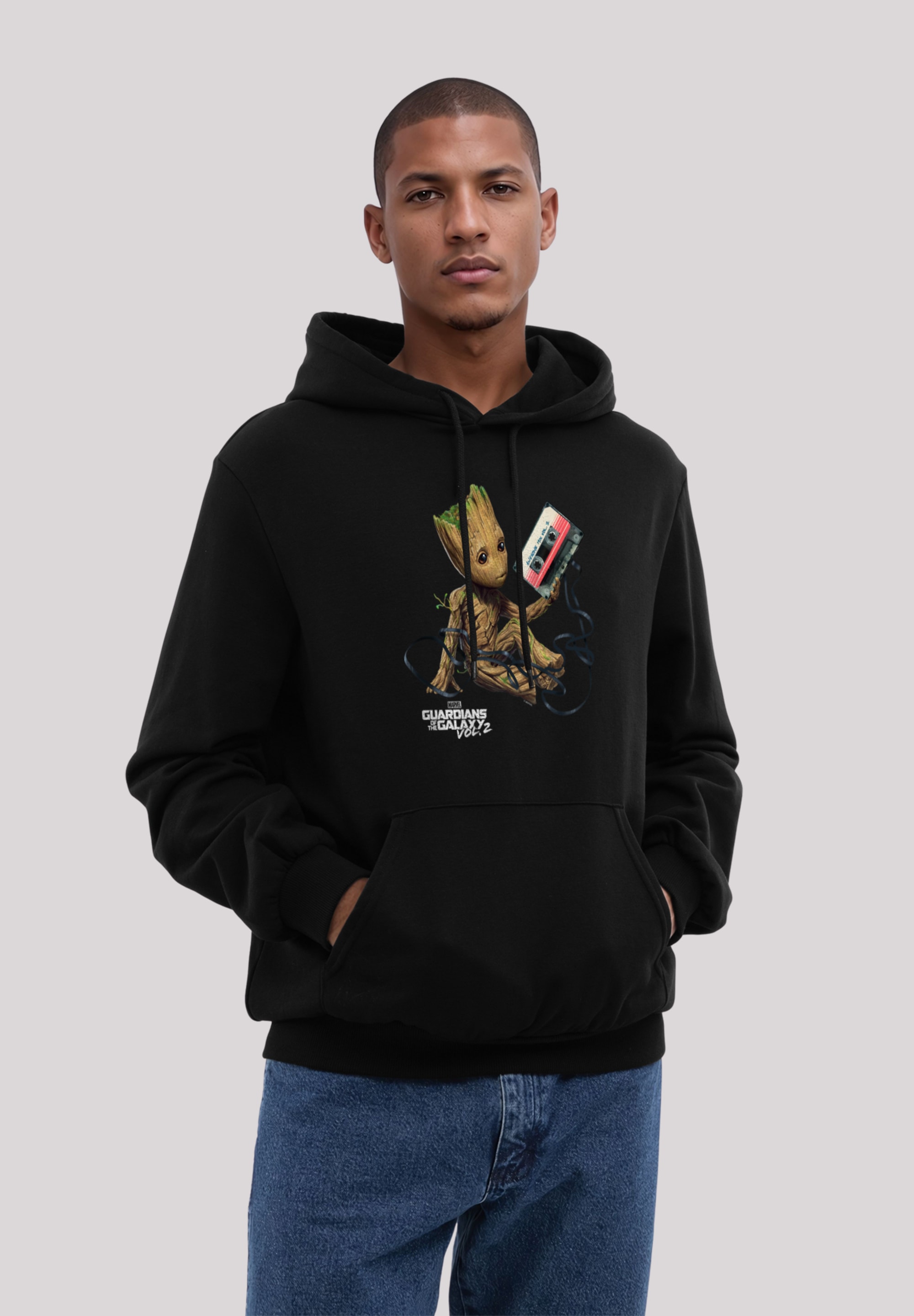 F4NT4STIC Kapuzenpullover "Marvel Guardians Of The Galaxy Vol2 Groot Tape", günstig online kaufen