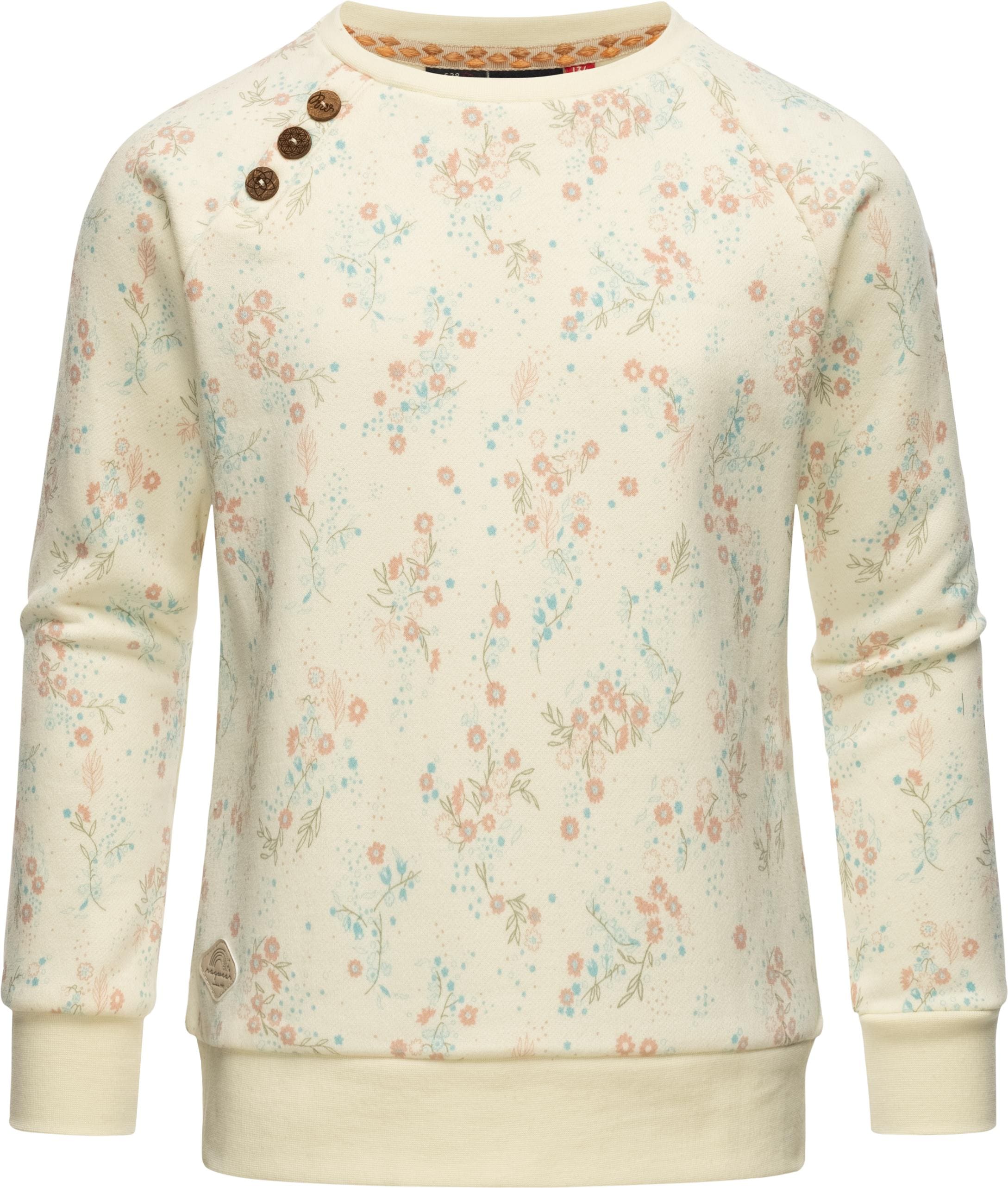 Ragwear ZIP FLOWERS - Sweat zippé - stone blue/bleu gris - ZALANDO