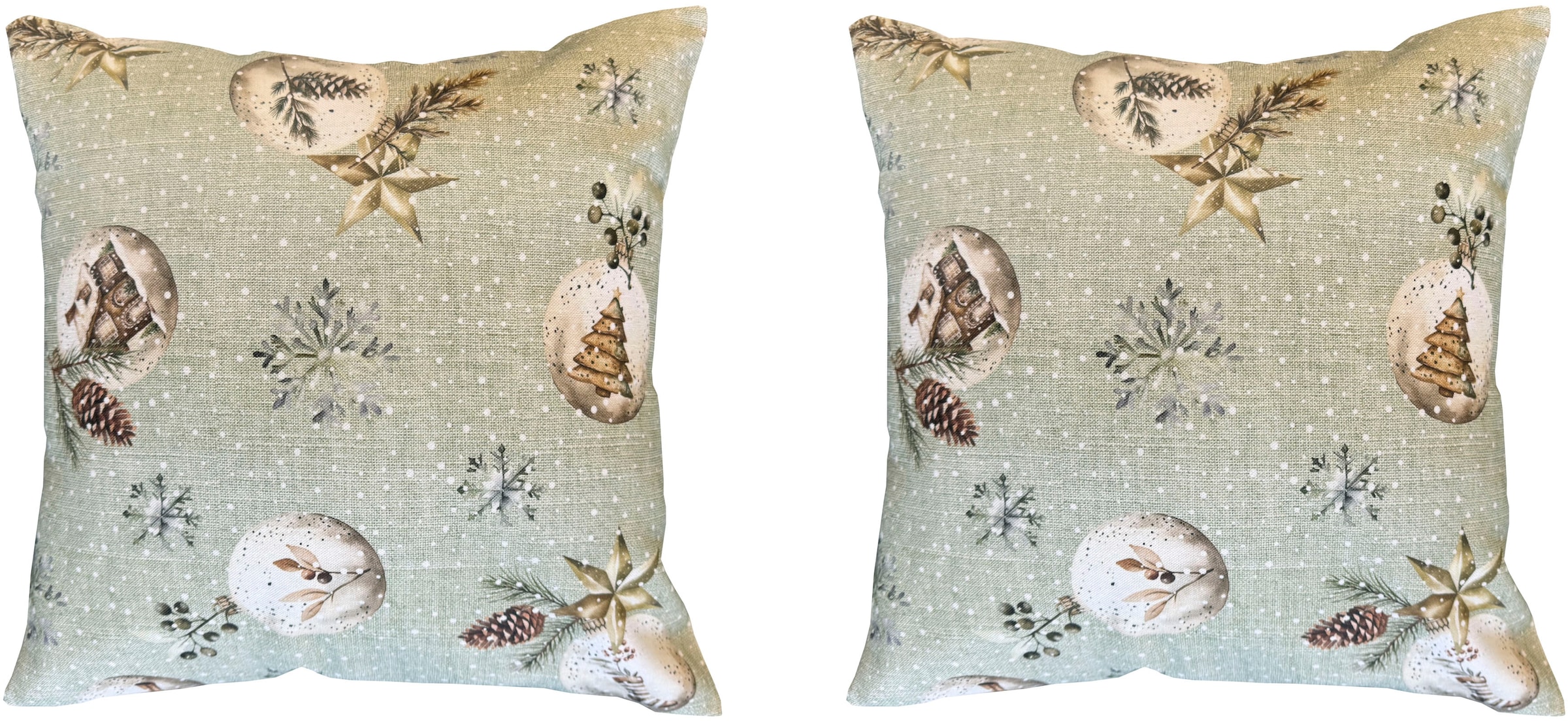 HOME WOHNIDEEN Kissenhülle "FELIZ NAVIDAD" ohne Füllung, Dekostoff bedruckt günstig online kaufen