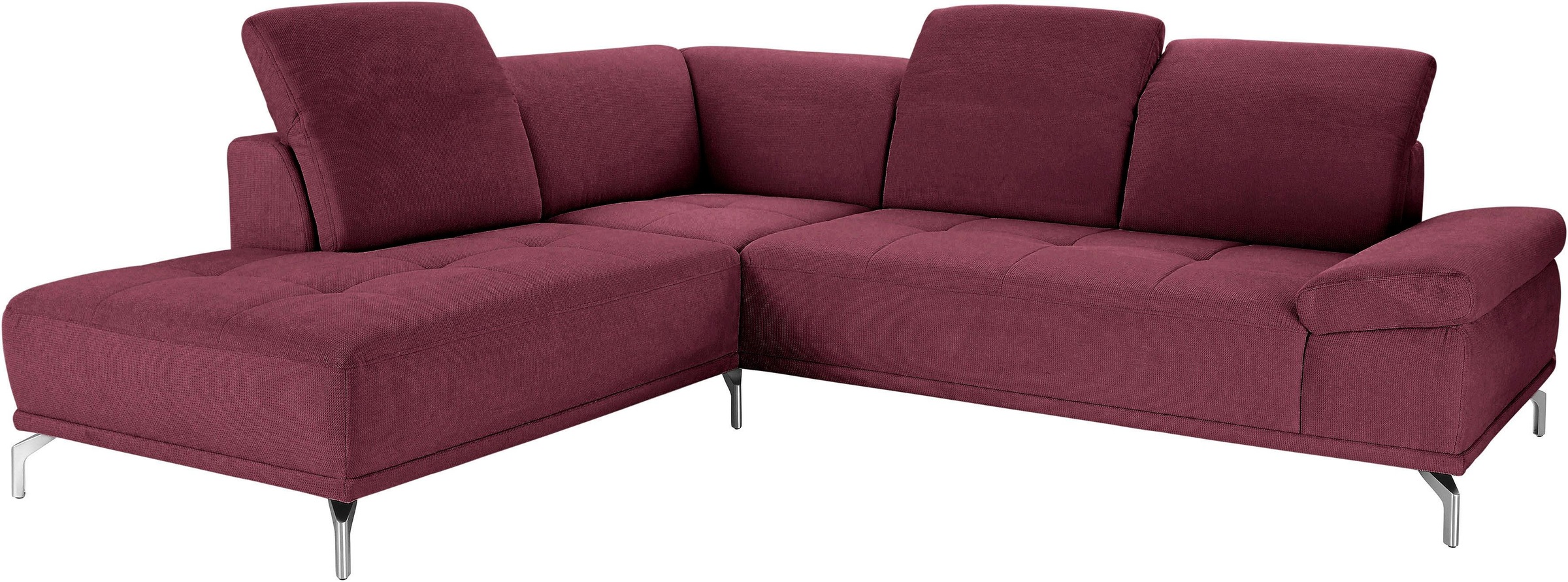 Home affaire Ecksofa "Caluna" Inkl.Sitztiefenverstellung, wahlweise mit Kop günstig online kaufen