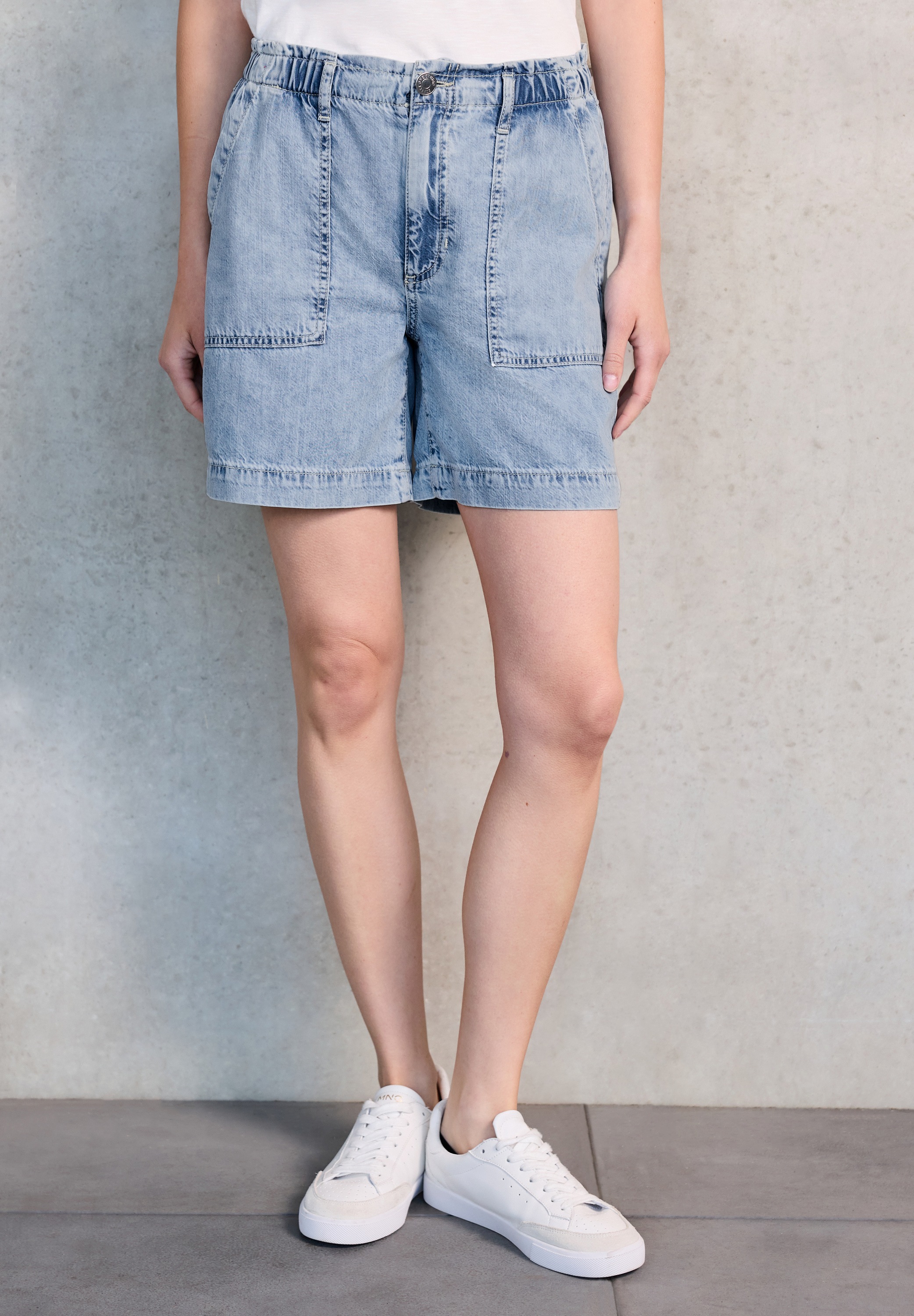 STREET ONE STUDIO Loose-fit-Jeans mit Elastikbund günstig online kaufen