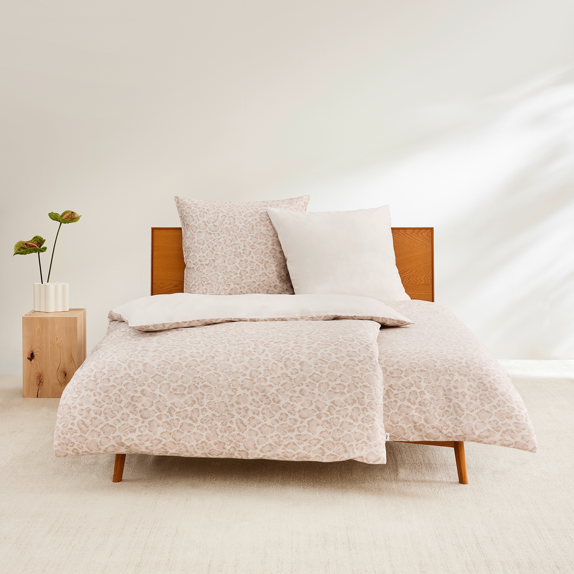 s.Oliver Bettwäsche "Satinbettwäsche s.Oliver" 2 Stk. im modernen Leo-Look günstig online kaufen