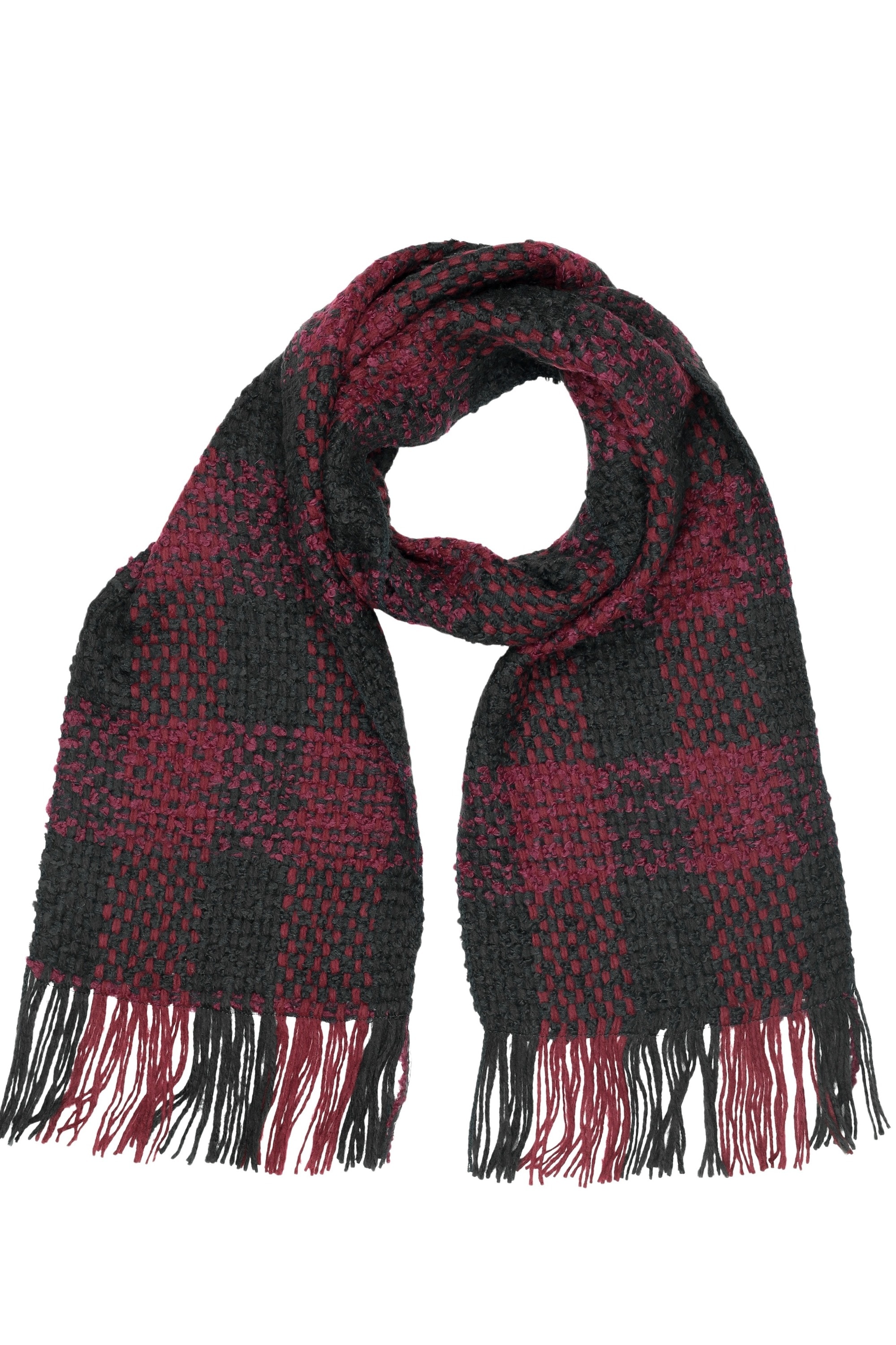 COLLEZIONE ALESSANDRO Strickschal "Formula", in schwarz-rot, Made in Italy günstig online kaufen