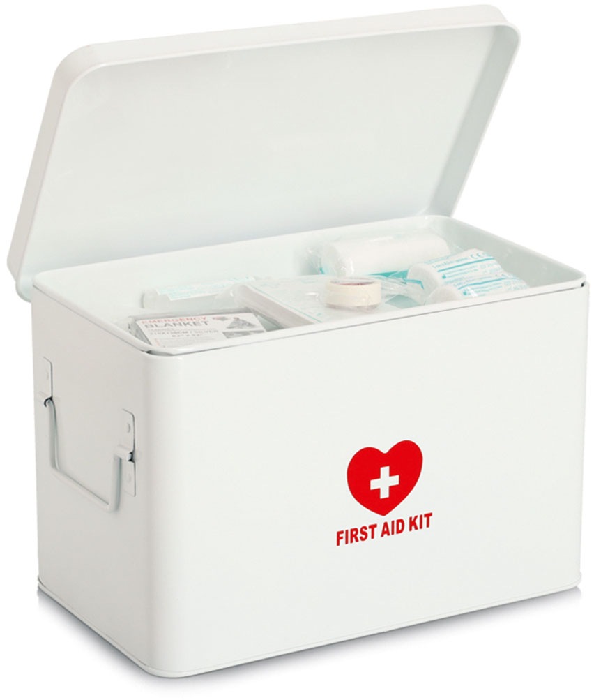 Zeller Present Aufbewahrungsbox »Metall, weiß«, robust, dekorativ, flexibles Ordungssystem