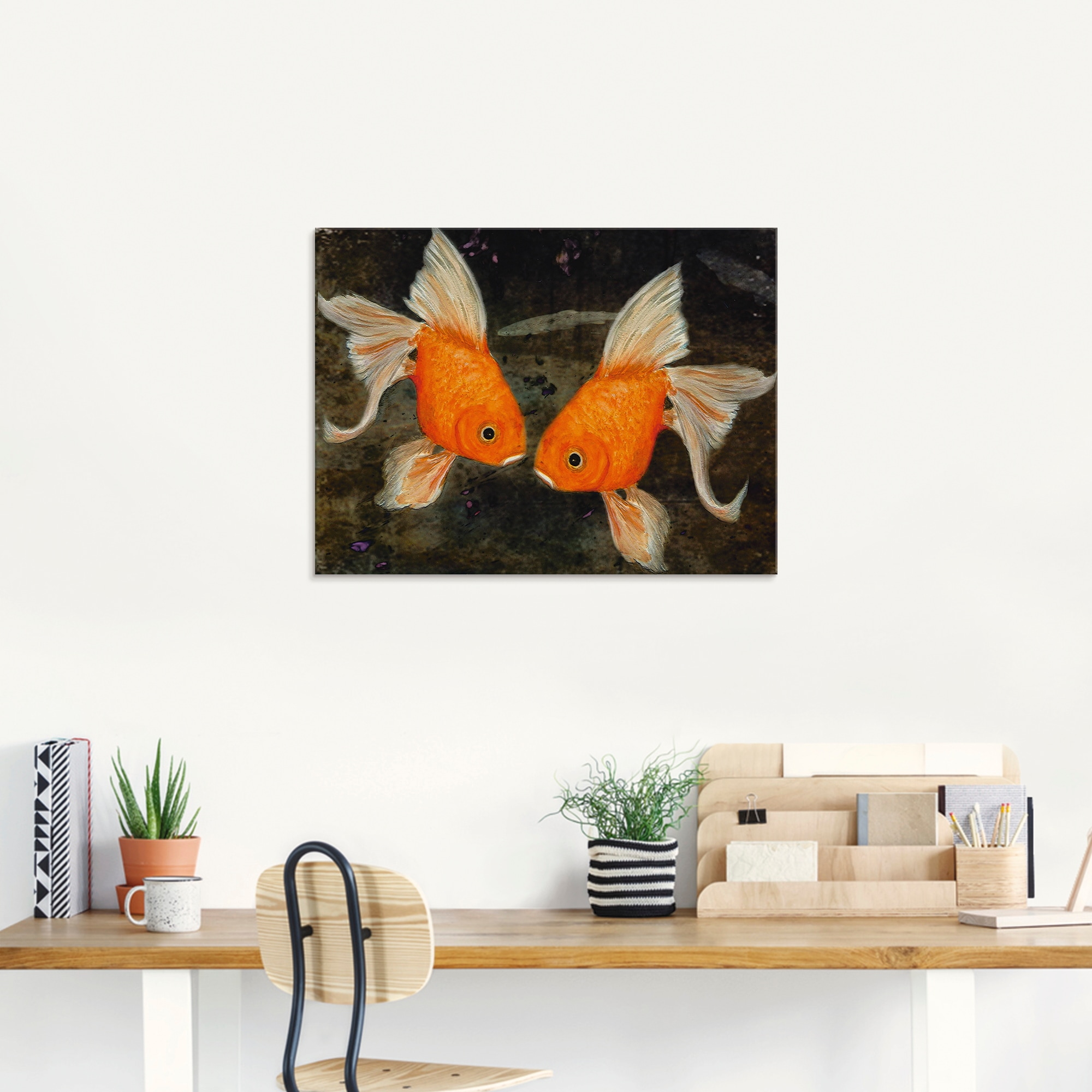 Artland Glasbild »Turtelfische«, Wassertiere, (1 St.), in verschiedenen Größen