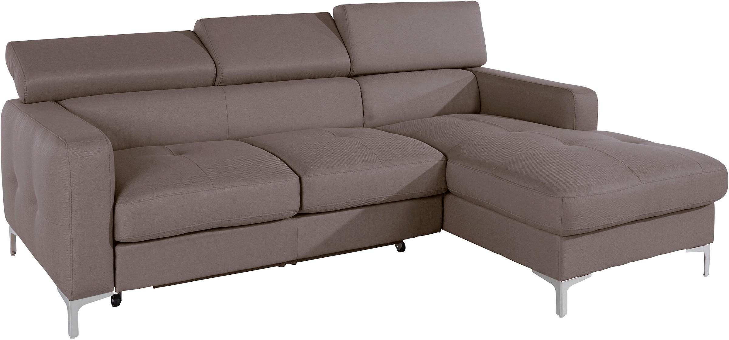 COTTA Ecksofa "Sammy L-Form", mit Kopfteilverstellung, wahlweise mit Bettfu günstig online kaufen